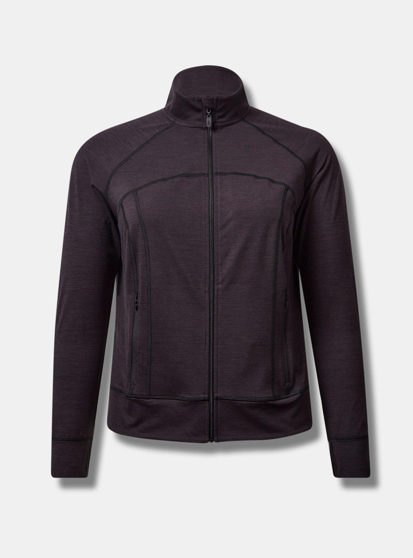 Happy Camper Super Soft Performance Jersey Full Zip Compression Jacket