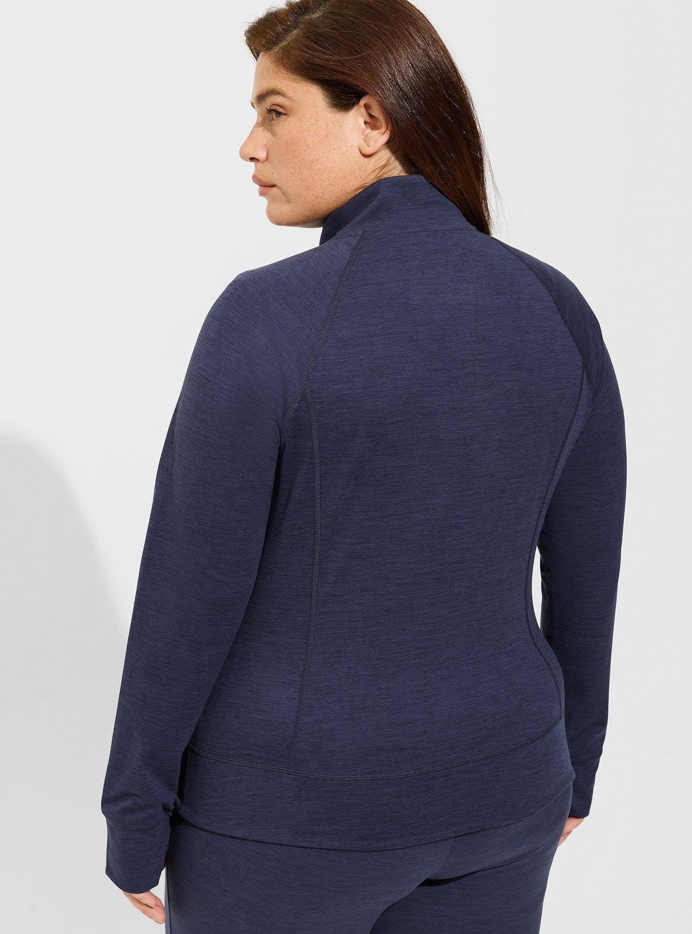 Plus Size - Happy Camper Super Soft Performance Jersey Full Zip ...