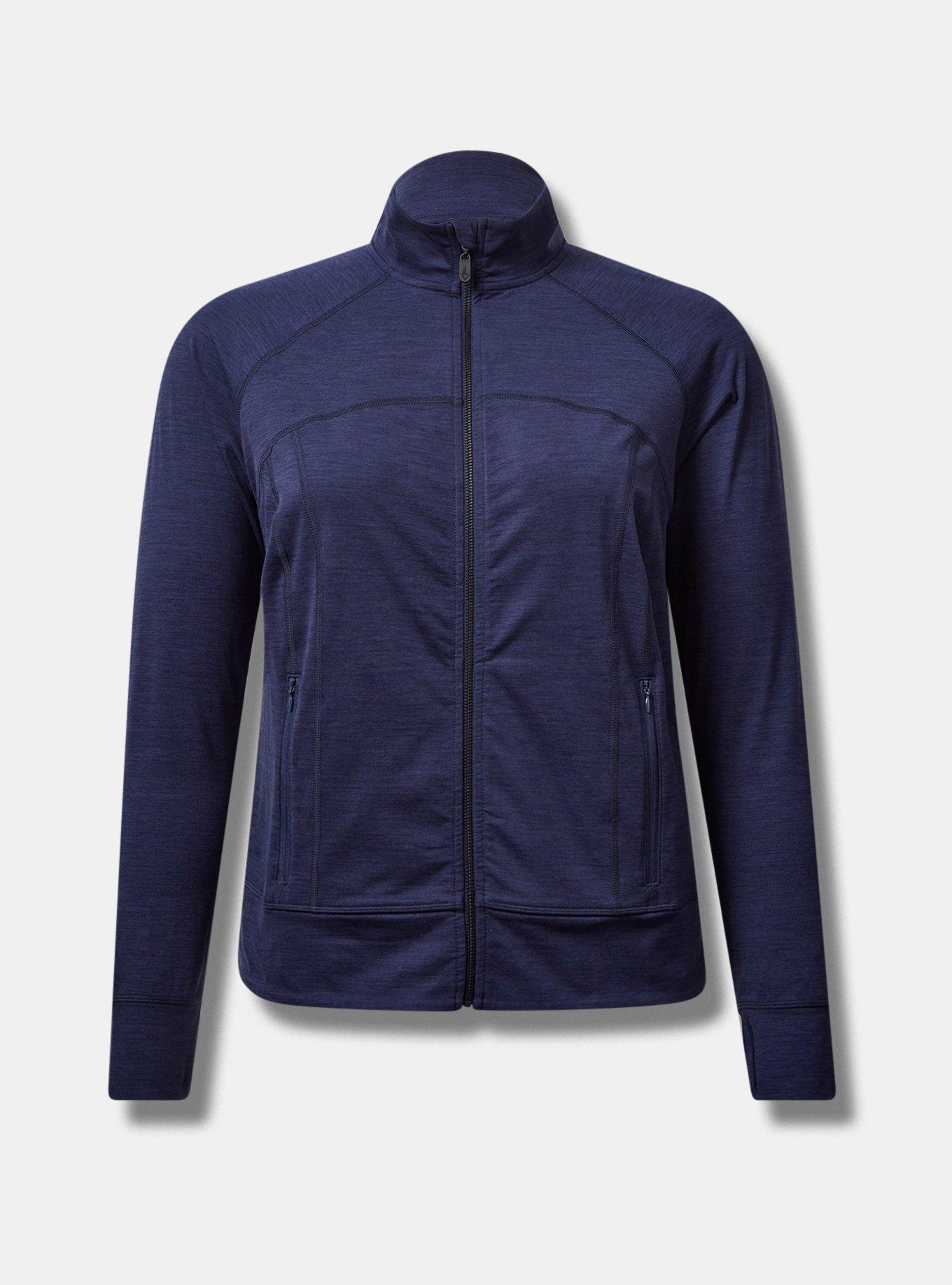 Happy Camper Super Soft Performance Jersey Full Zip Compression Jacket