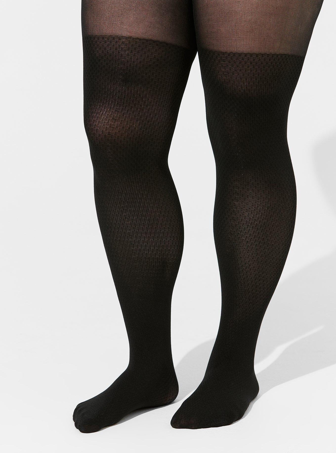 Black Checkered Tights