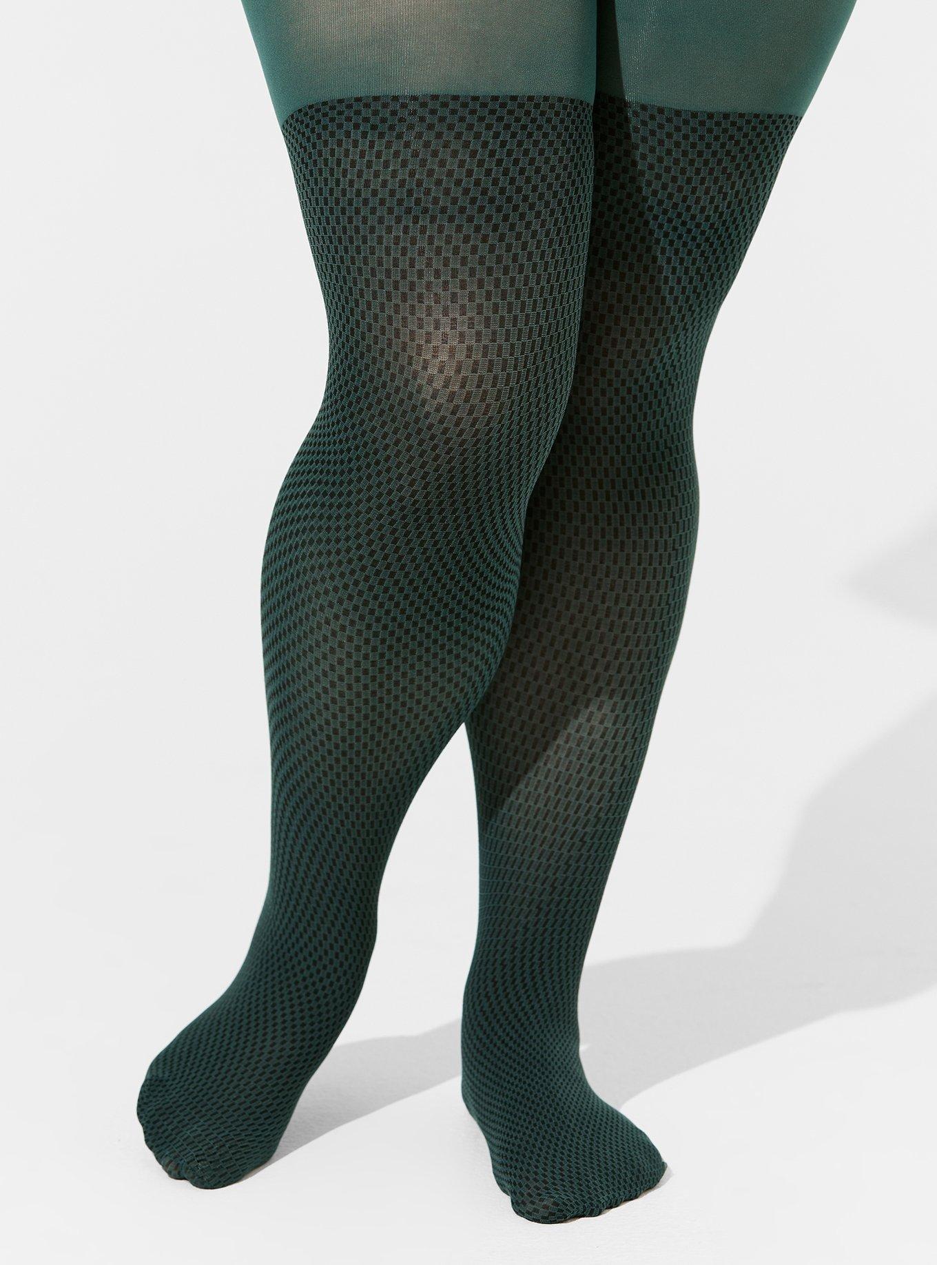 Black Checkered Tights