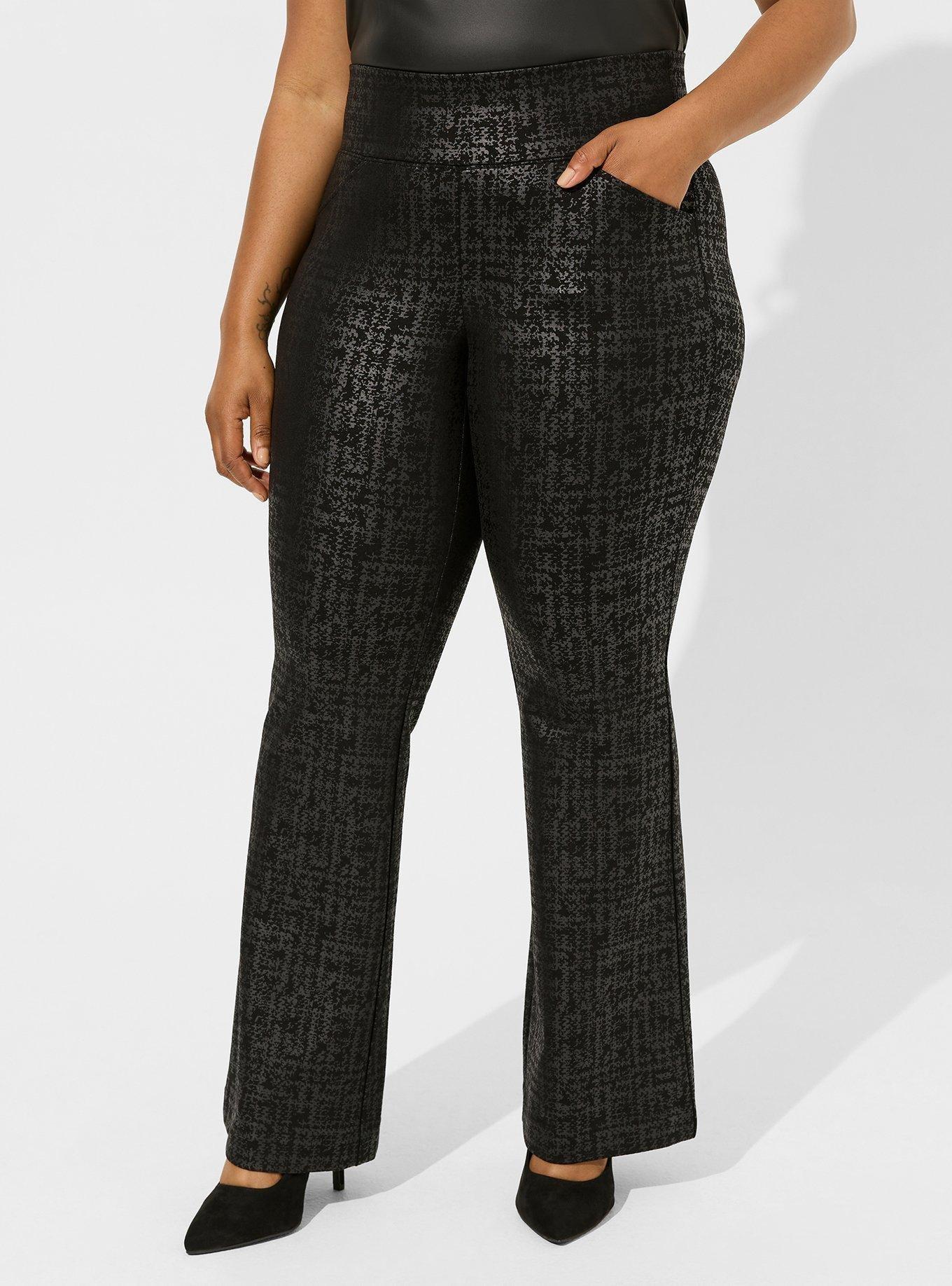 Plus Size - Pocket Pixie Flare Studio Luxe Ponte High-Rise Pant - Torrid