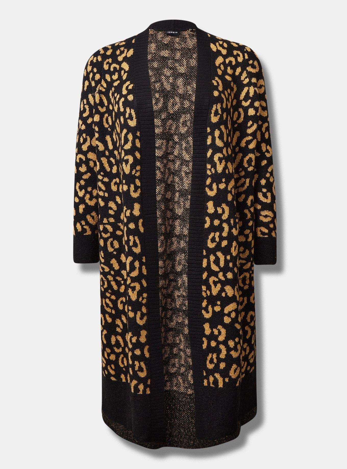 Vegan Cashmere Duster Jacquard Lurex Sweater