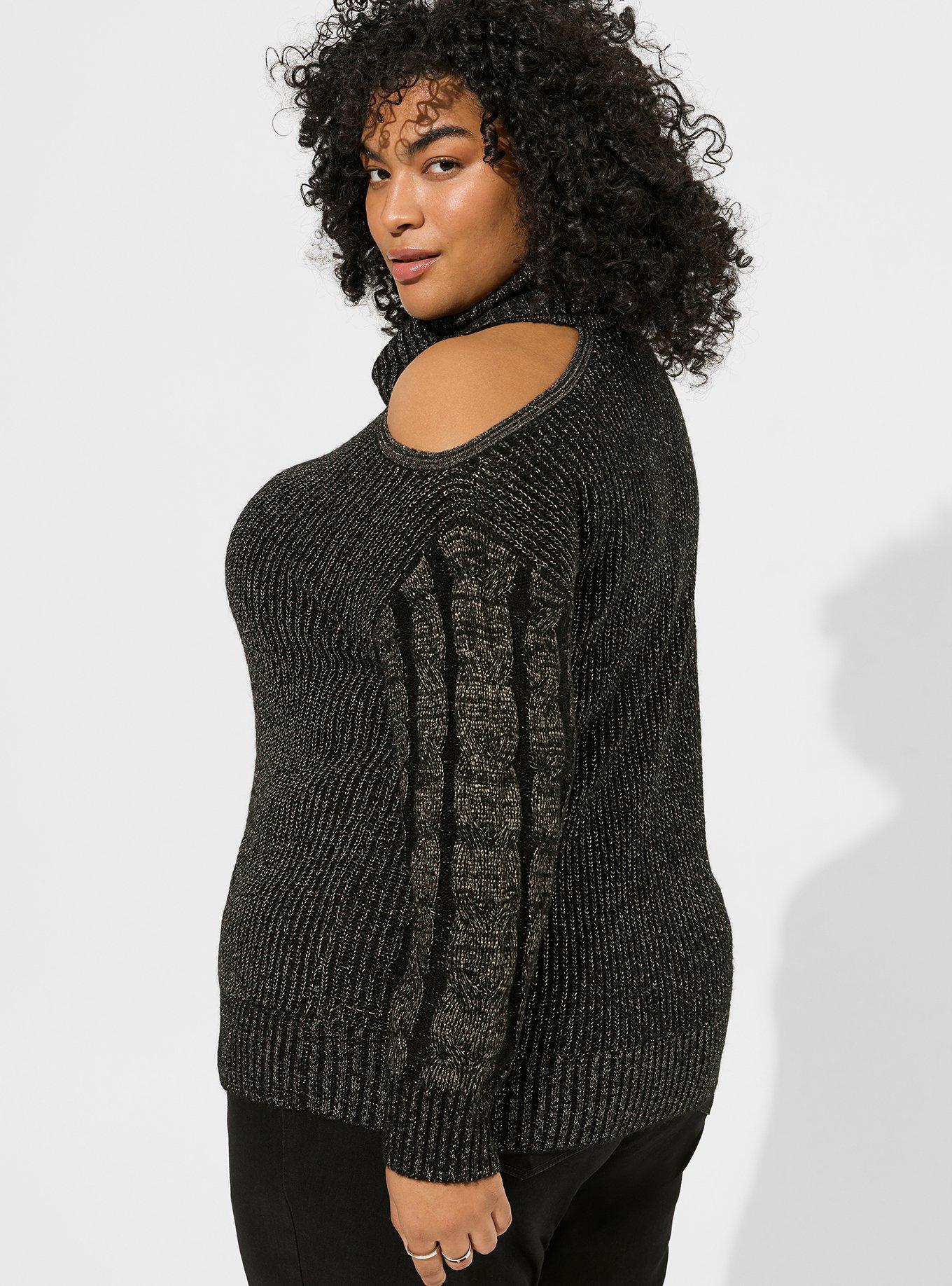 Plus size cold shoulder on sale hoodie