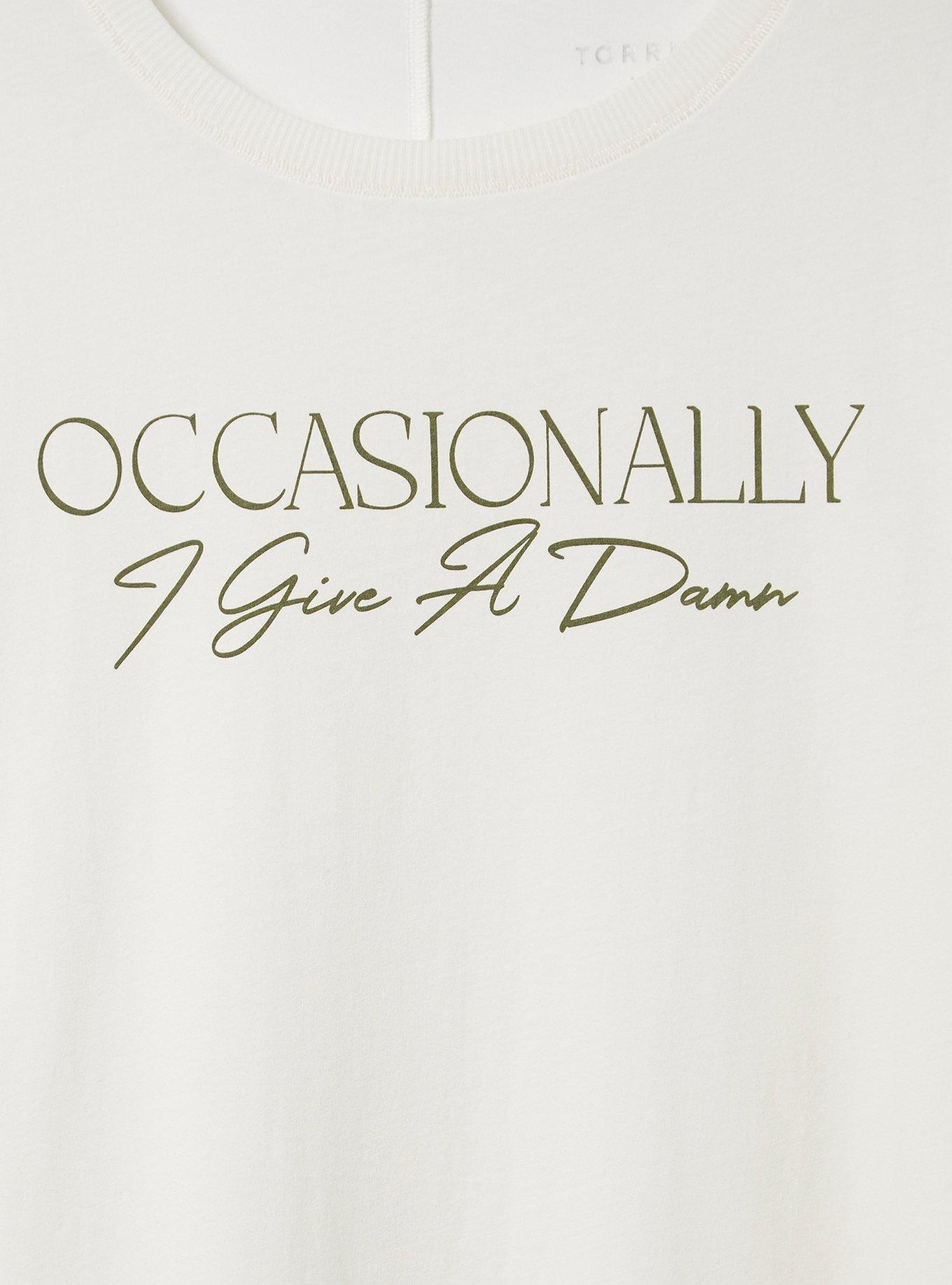 Occasionally Vintage Cotton Crew Neck Tee