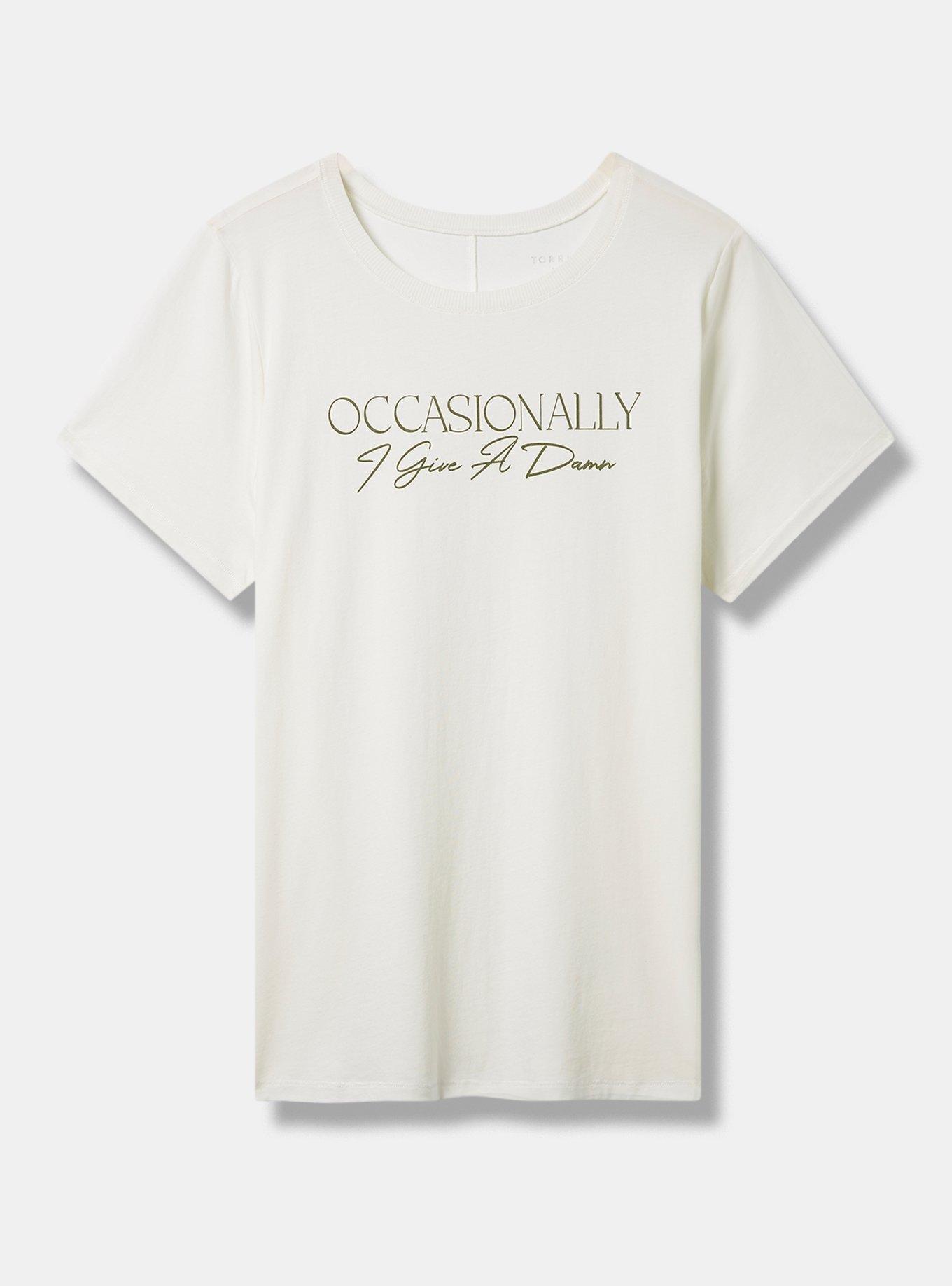 Occasionally Vintage Cotton Crew Neck Tee