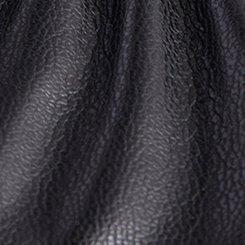 Smooth Faux Leather Gloves, BLACK, swatch