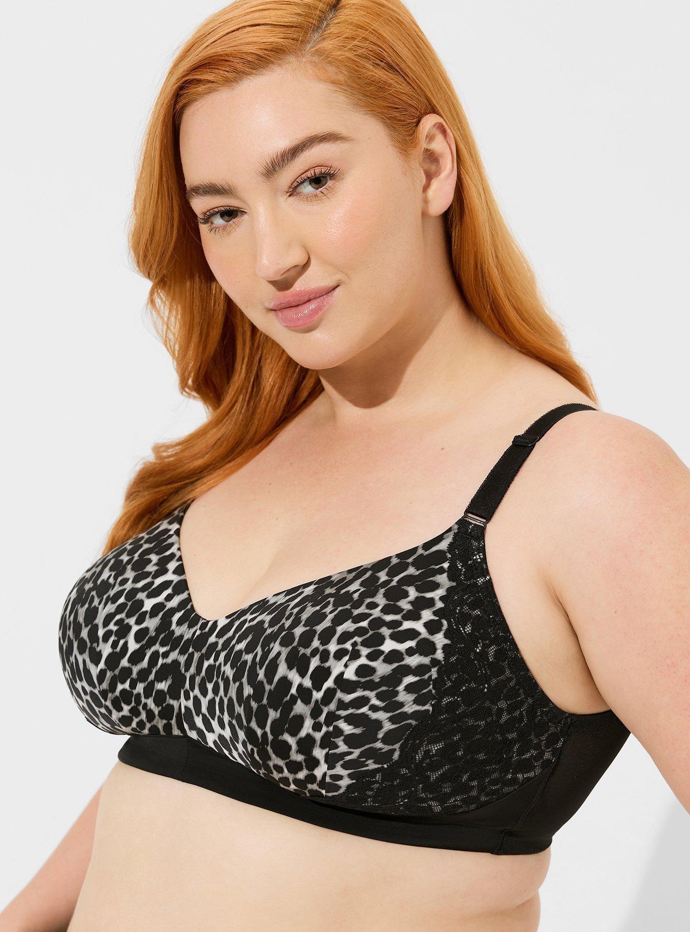 Just My Size Womens Wireless Bra, Comfort Shaping Full Figure Wire-Free Bra,  Leopard Print, 40D : : Clothing, Shoes & Accessories