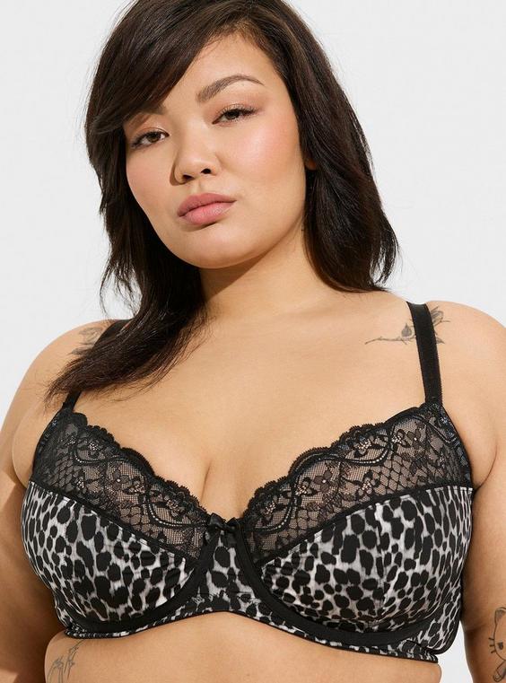 Full Coverage Unlined Bombshell Lace Straight Back Bra