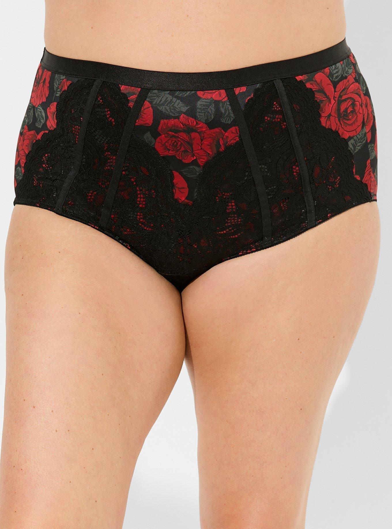 Plus Size - Shine Microfiber Mid-Rise Brief Panty - Torrid