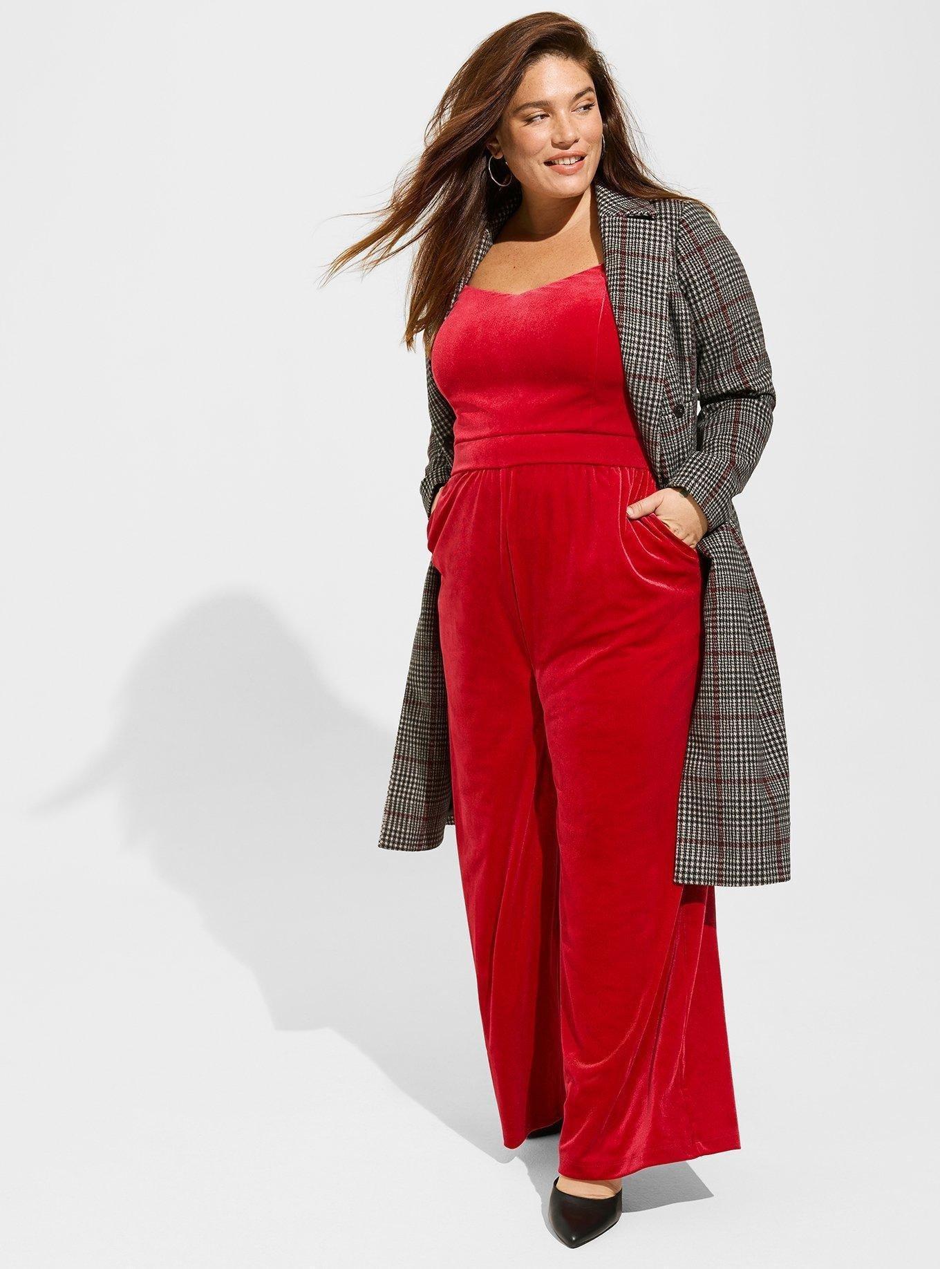 Velvet Wide Leg Jumpsuit