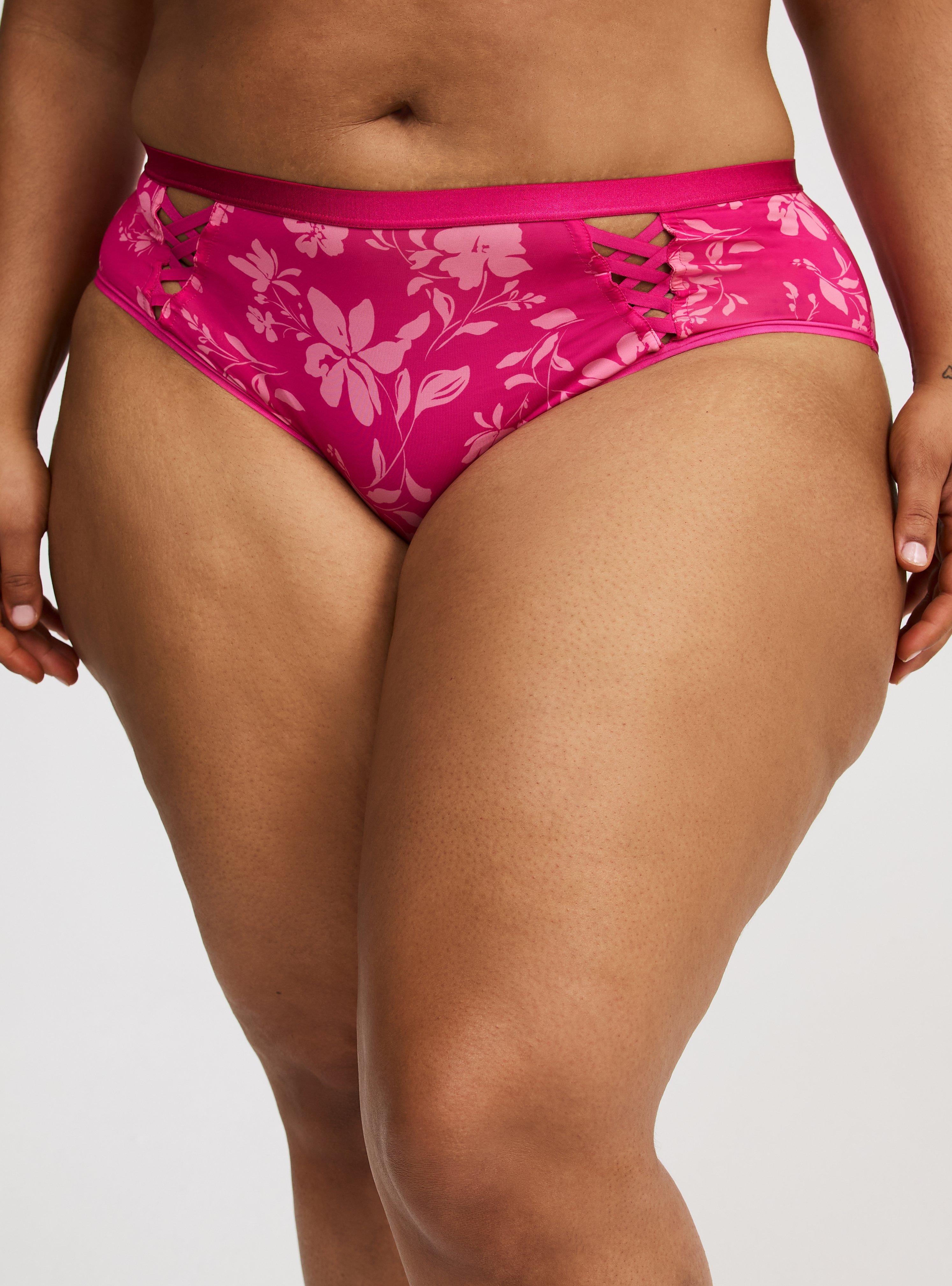 Microfiber Mid-Rise Cut-Out Hipster Panty