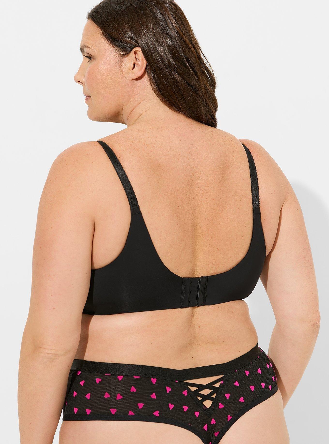 Plus Size - Strappy Heart Mid Waist Thong - Torrid