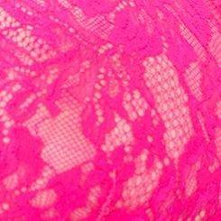Plus Size Floral Lace Strappy Bralette, PINK GLO, swatch