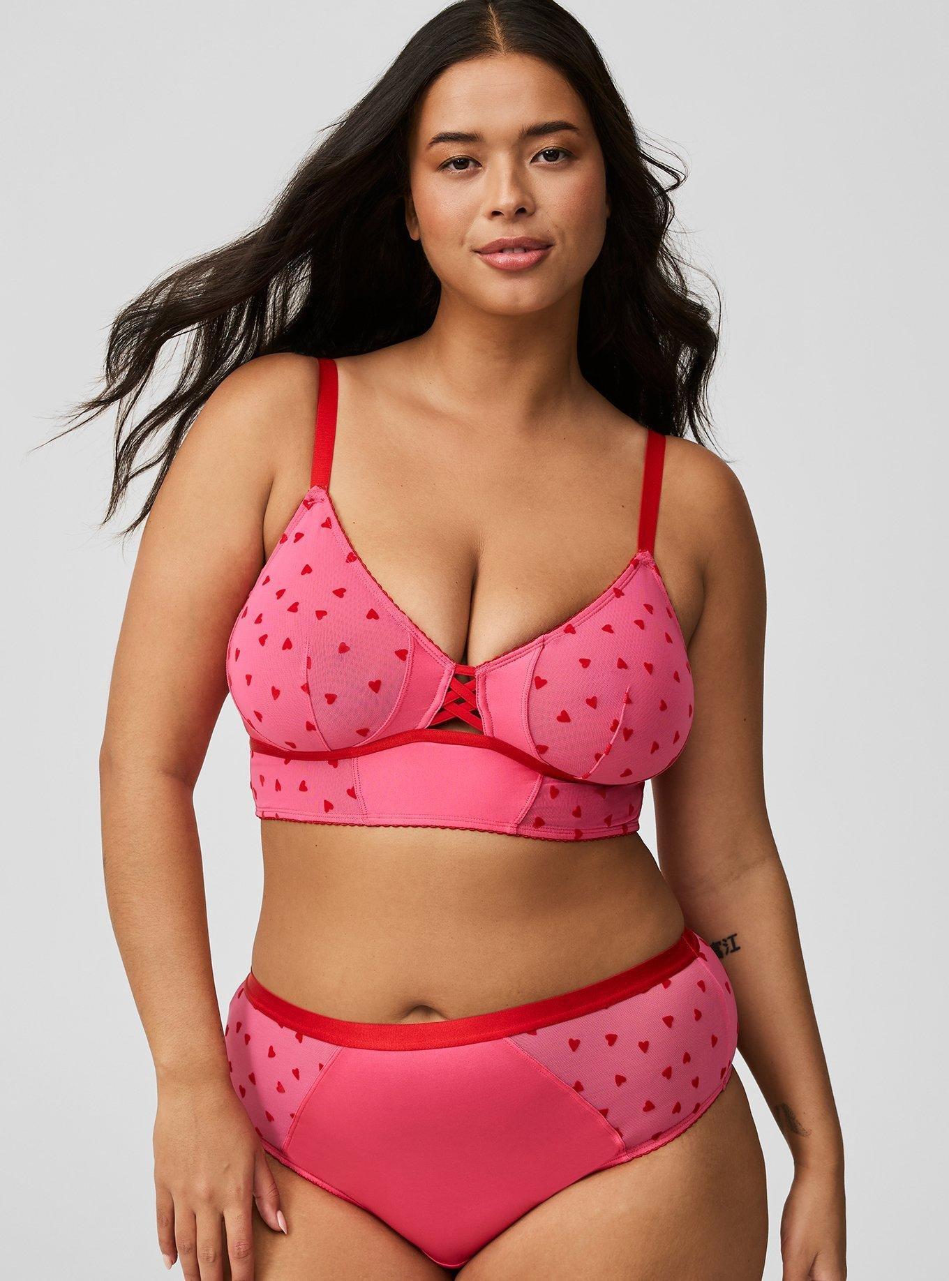 French Hearts 3 Piece Cup Bralette