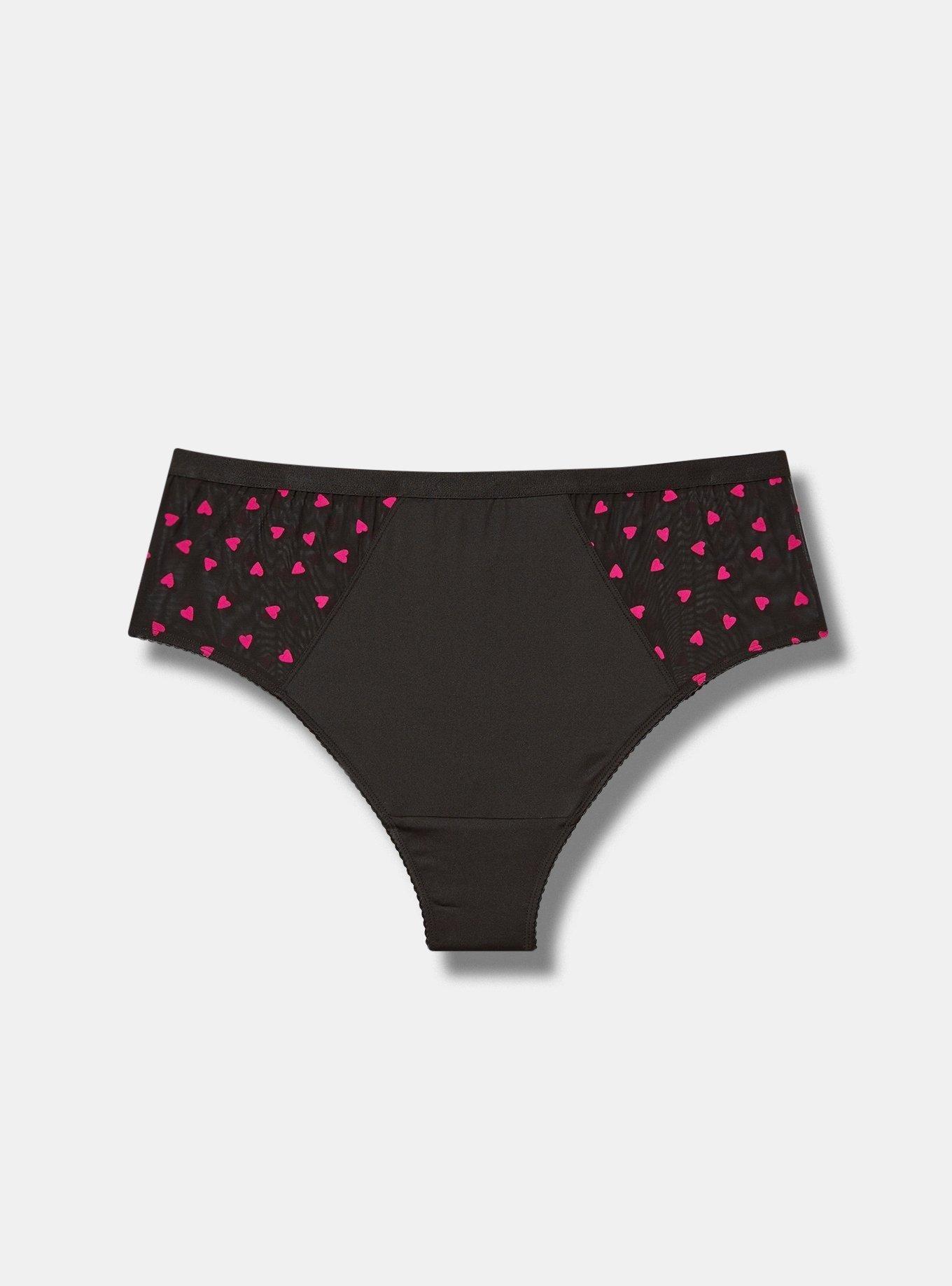 French Hearts Mid Rise High Leg Tanga