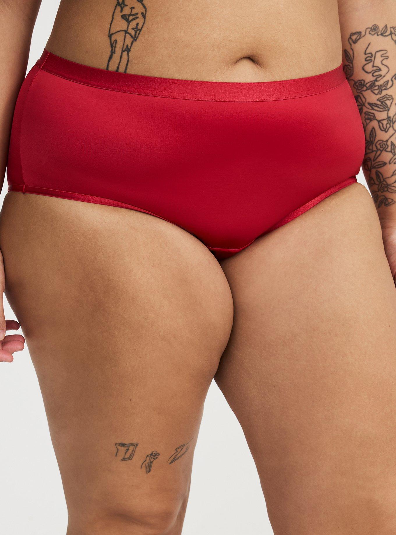 Shine Microfiber Mid Rise Cheeky Keyhole Back Panty