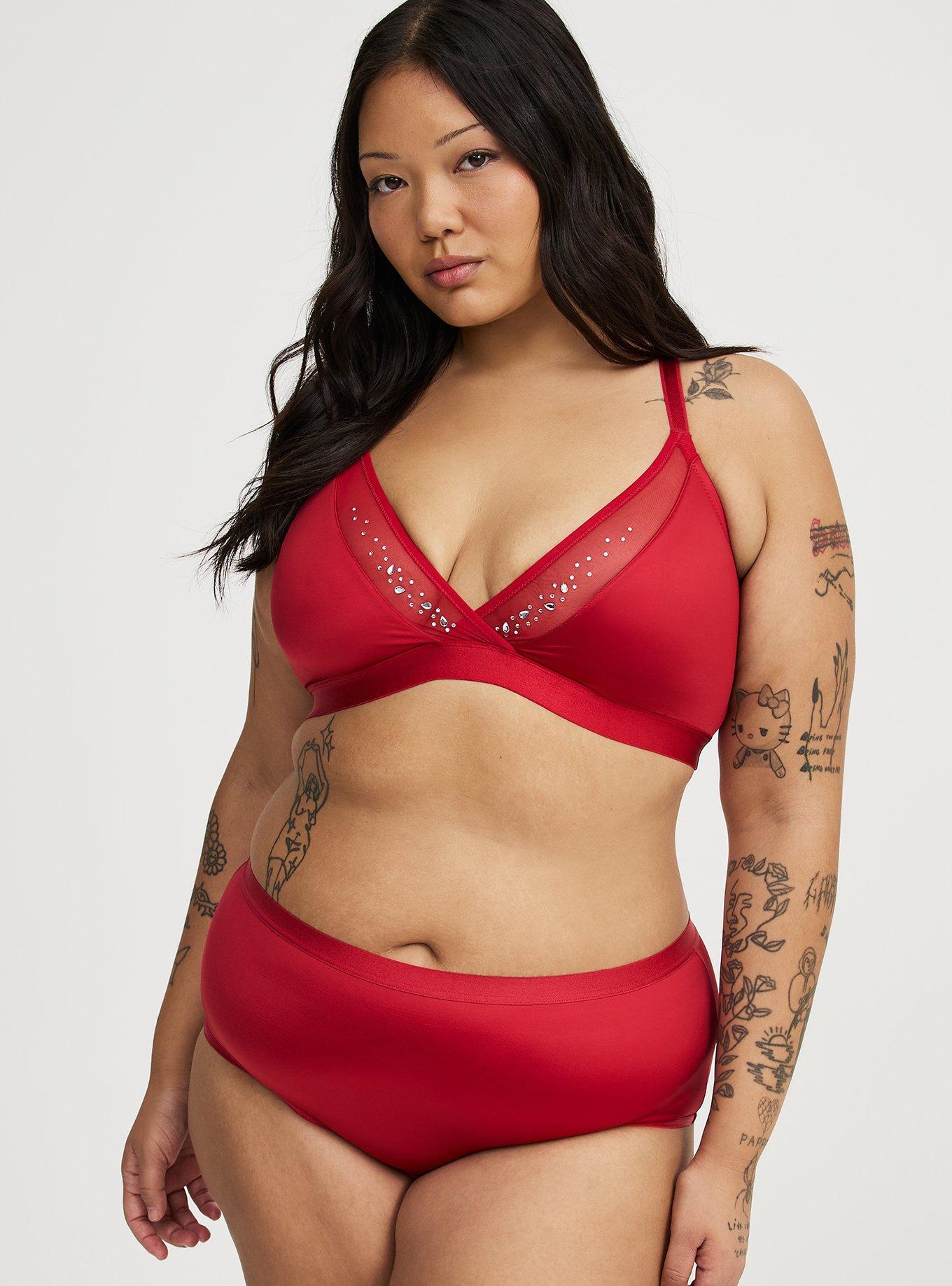 Shine Microfiber Mid Rise Cheeky Keyhole Back Panty