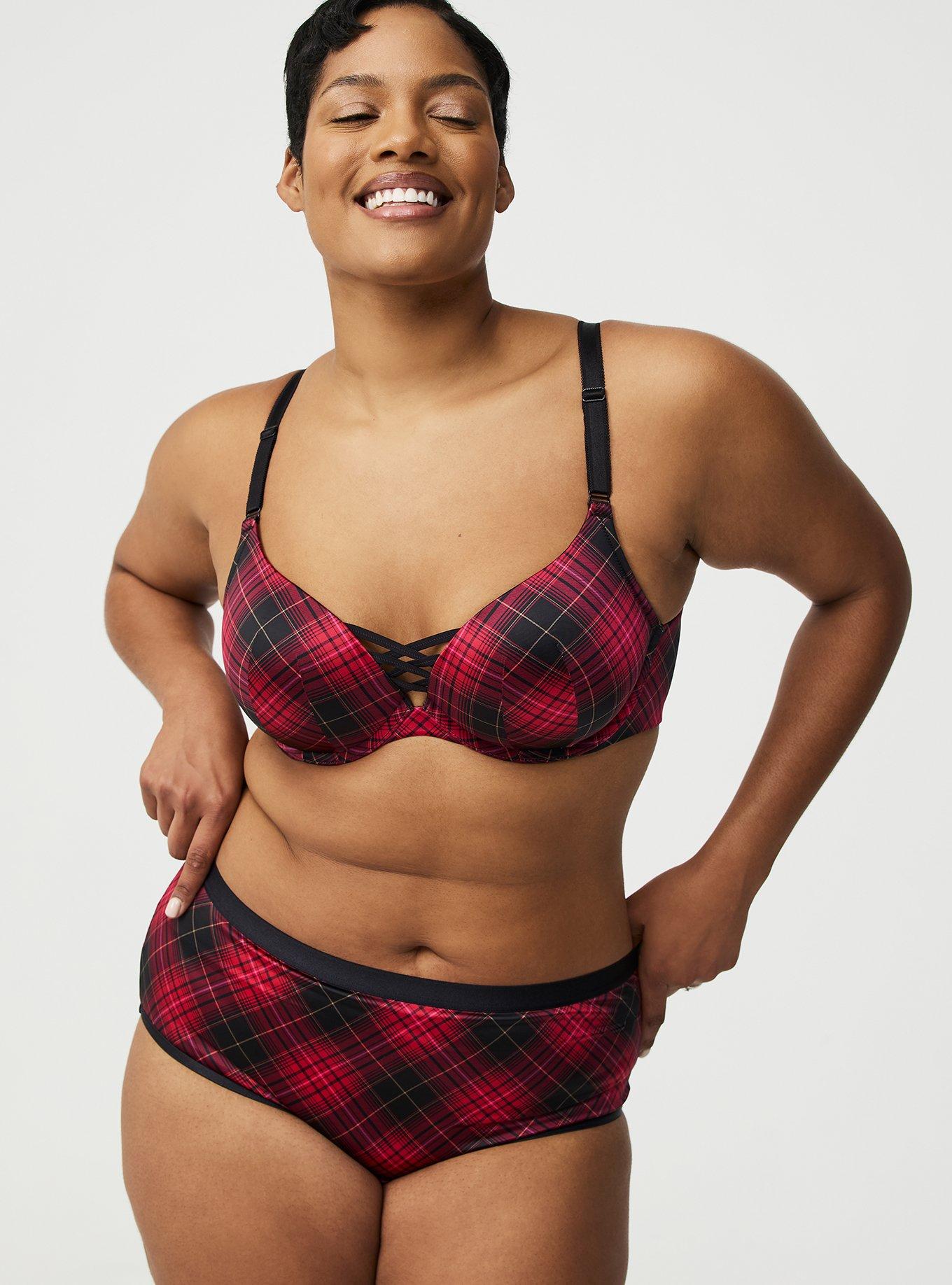 Shine Microfiber Wide Lace Brief Panty