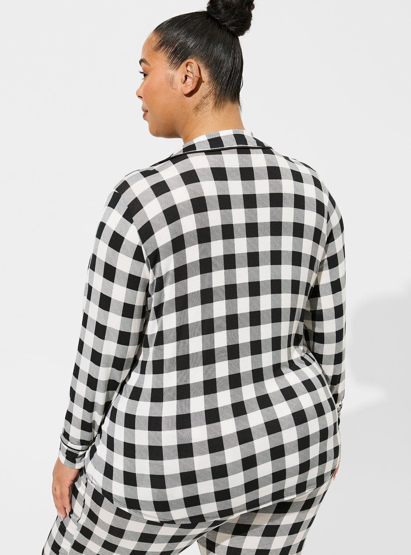 Super Soft Bamboo Jersey Button Up Sleep Shirt