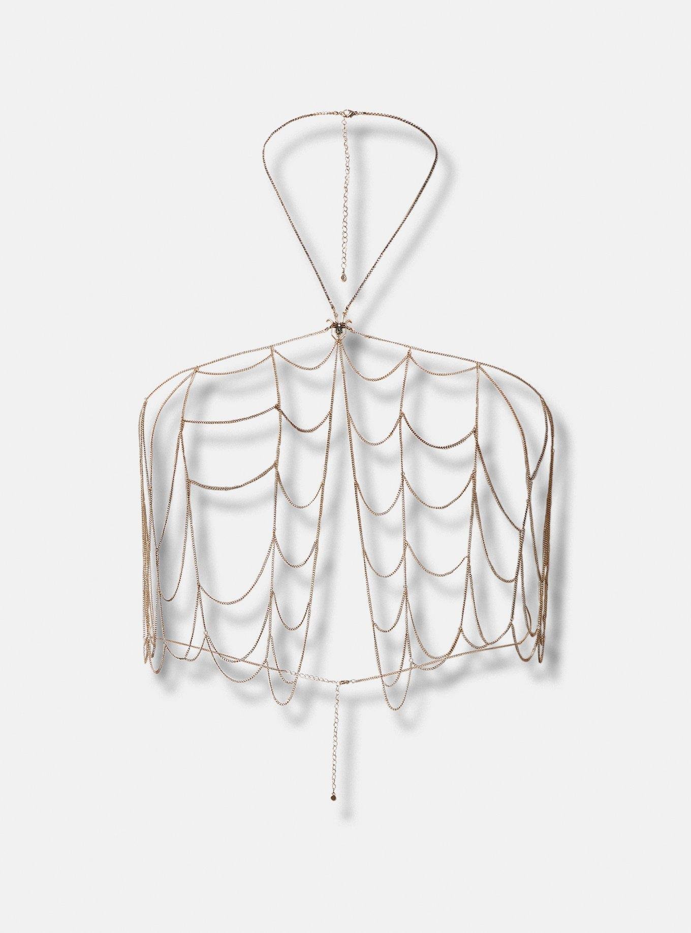 Plus Size - Spider And Web Body Chain - Torrid