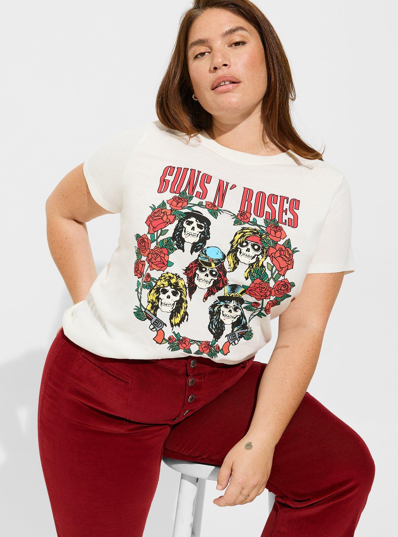 Plus Size - Guns 'N Roses Classic Fit Cotton Crew Tee - Torrid