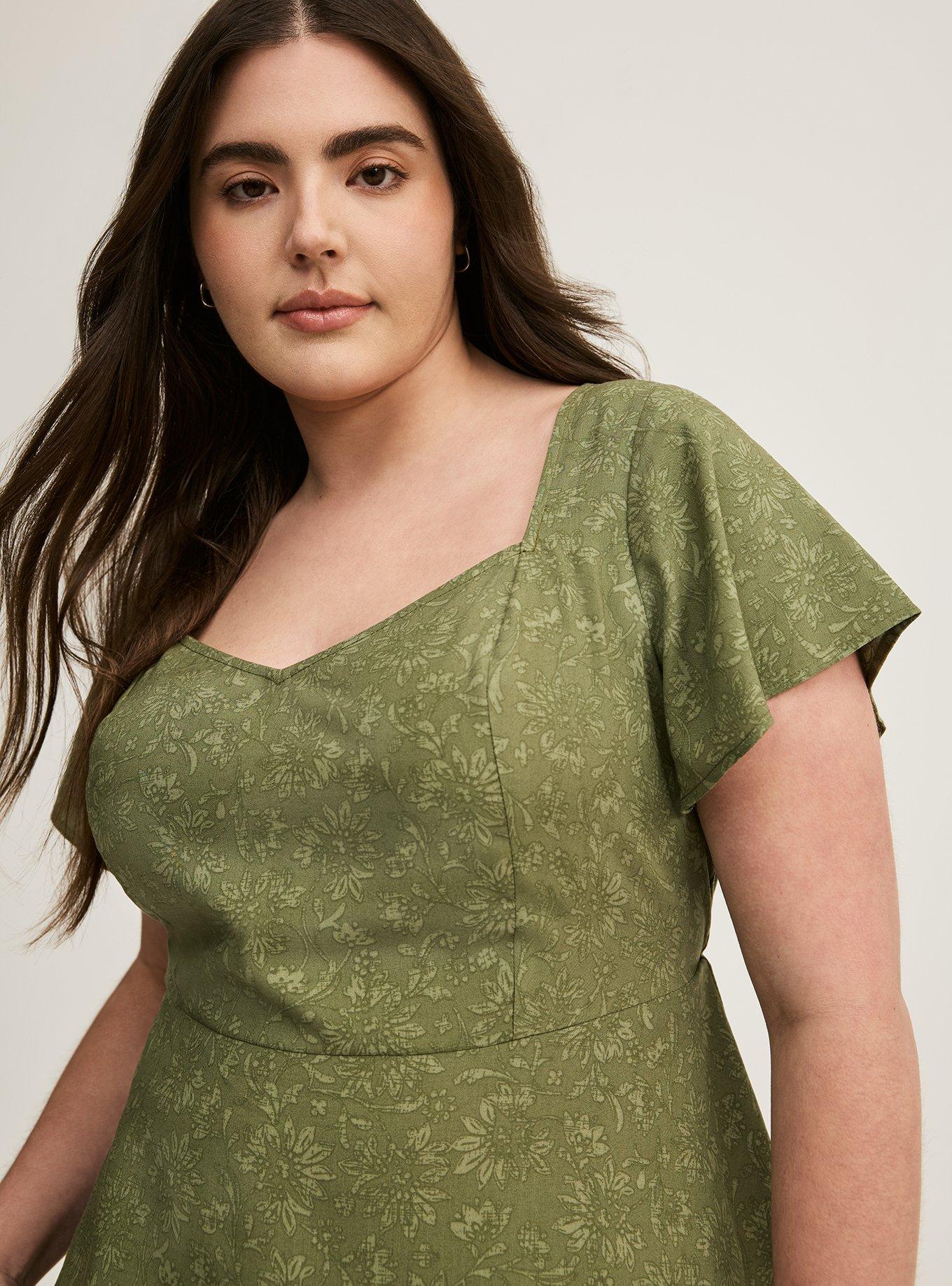 Challis Peplum Sweetheart Top