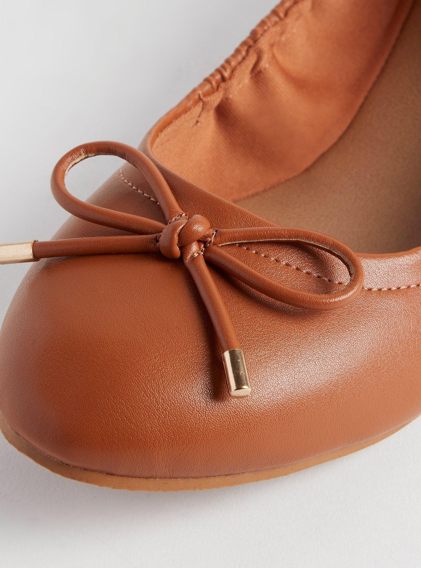 Plus Size Scrunch Ballet Flat with Bow WW Torrid