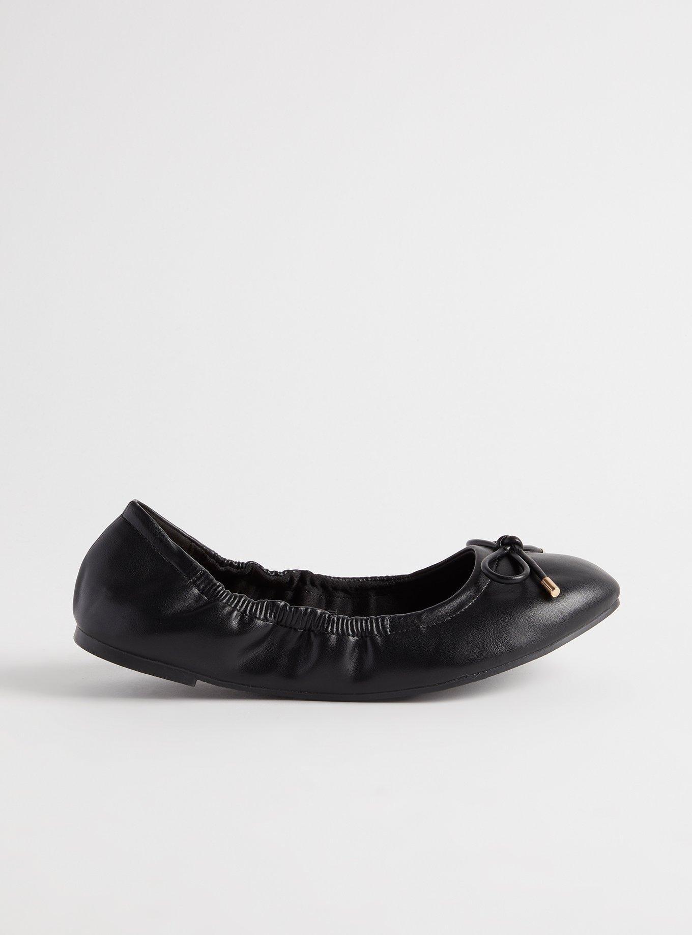 Scrunch Ballet Flat with Bow (WW)