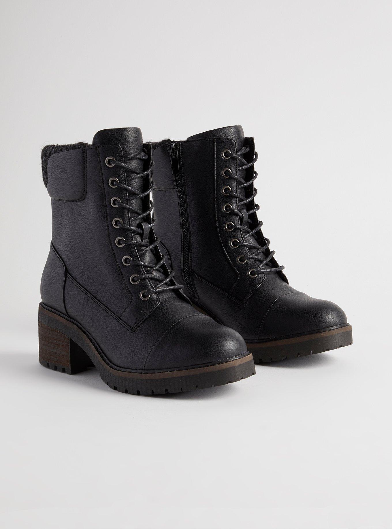 Heeled store moto boots