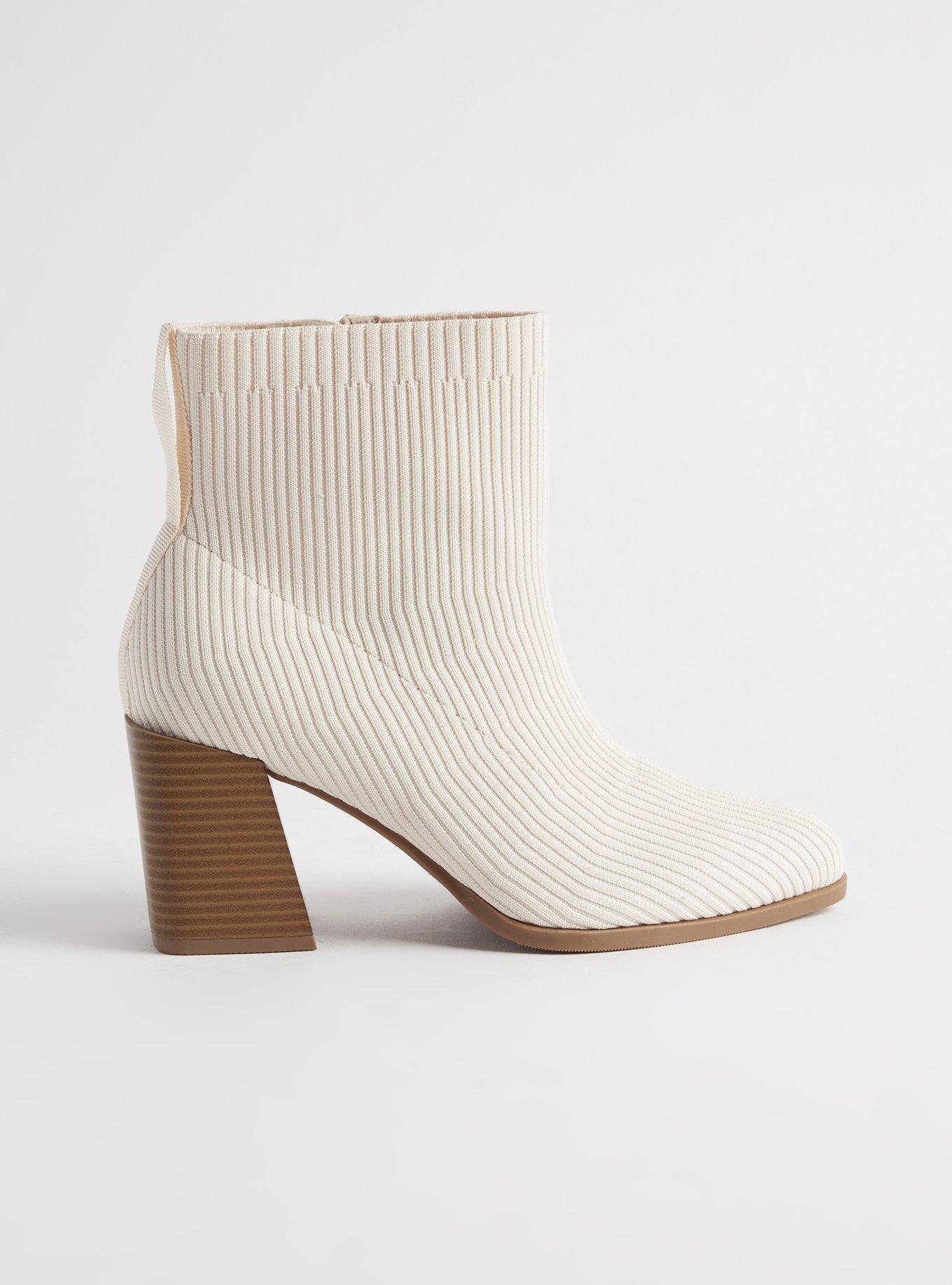 Stretch Ribbed Knit Bootie (WW)