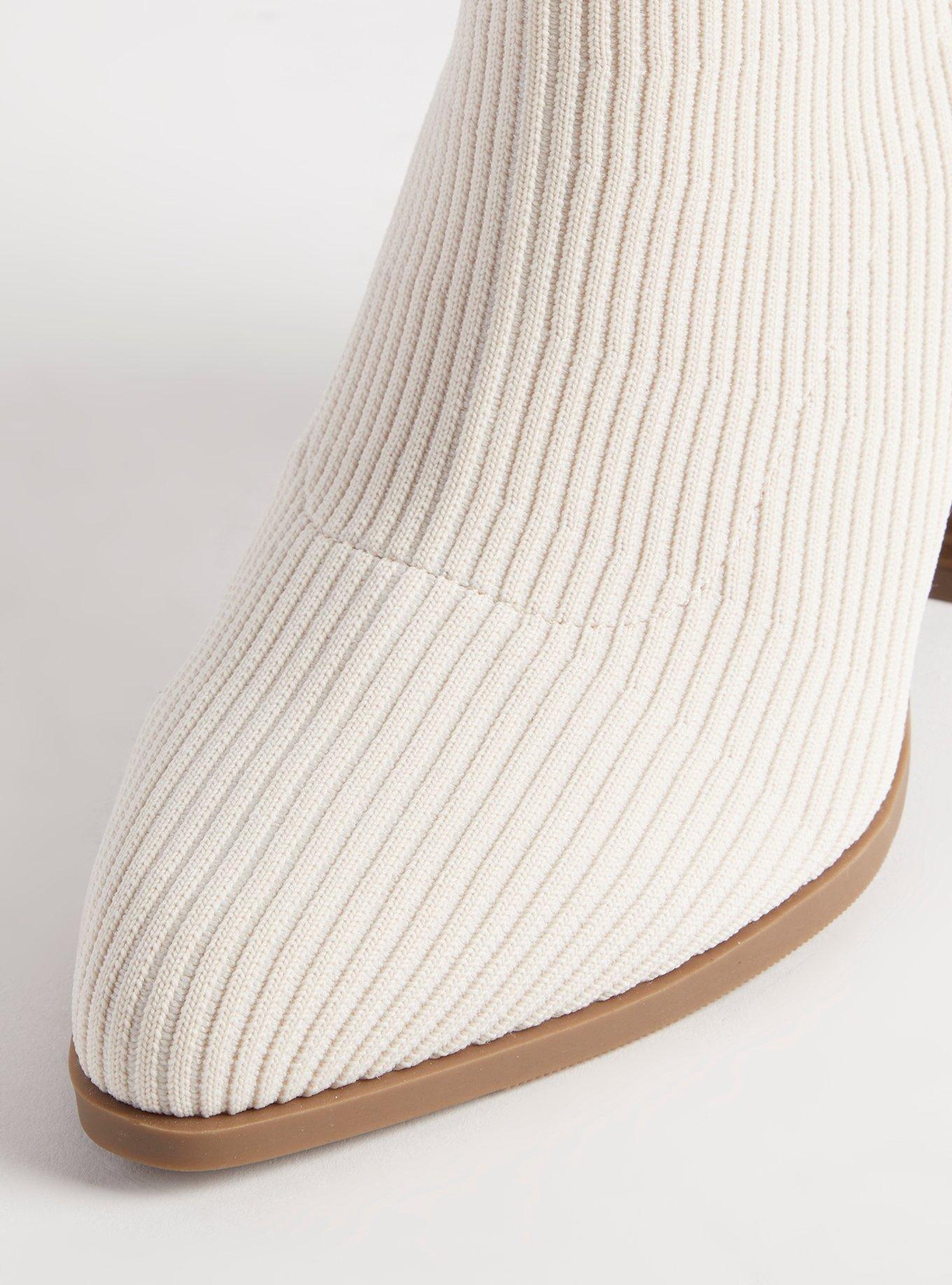 Stretch Ribbed Knit Bootie (WW)