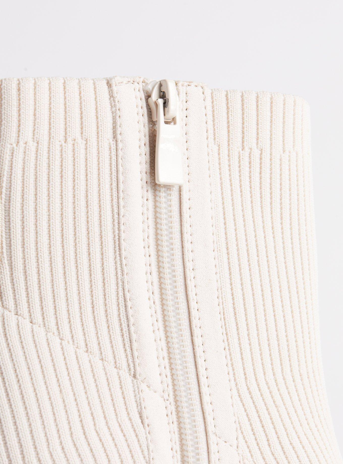 Stretch Ribbed Knit Bootie (WW)