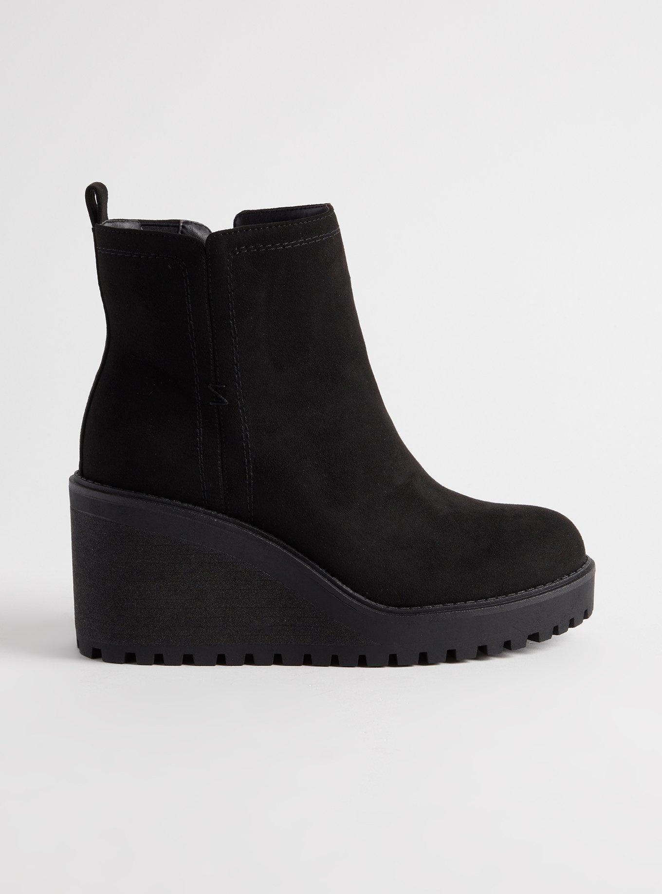 Platform on sale wedge booties