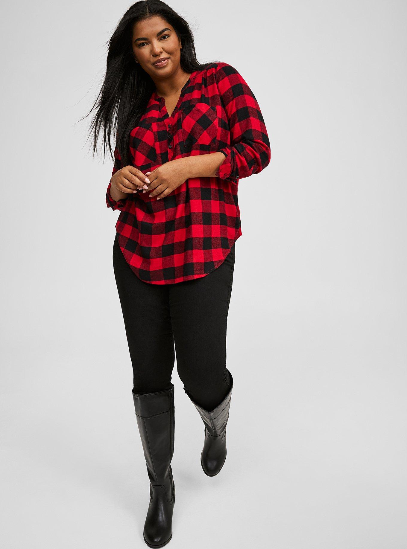 Harper Softest Flannel Tunic Pullover