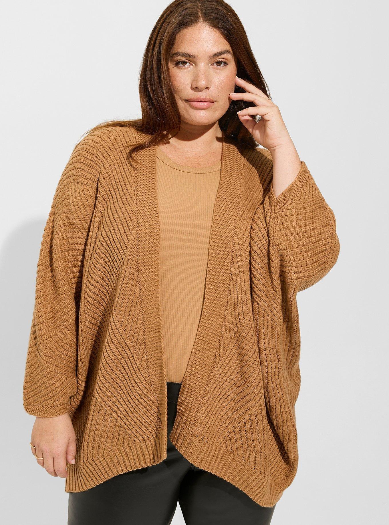 Textured Knit Dolman Wrap