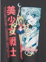 Sailor Moon Classic Fit Cotton Ringer Tee, VINTAGE BLACK, alternate