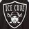 Plus Size Ice Cube Classic Fit Cotton Raglan Ringer Tee, DEEP BLACK, swatch