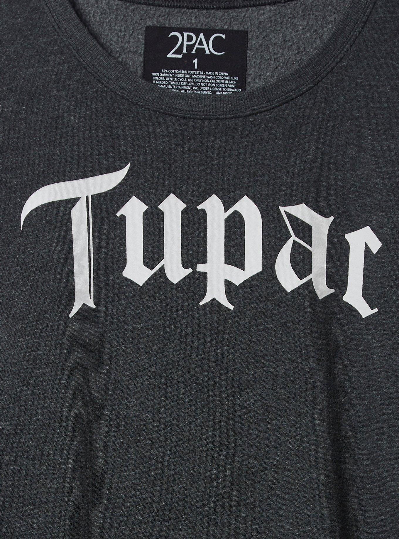 Plus Size - Tupac Logo Cozy Fleece Crew Sweatshirt - Torrid