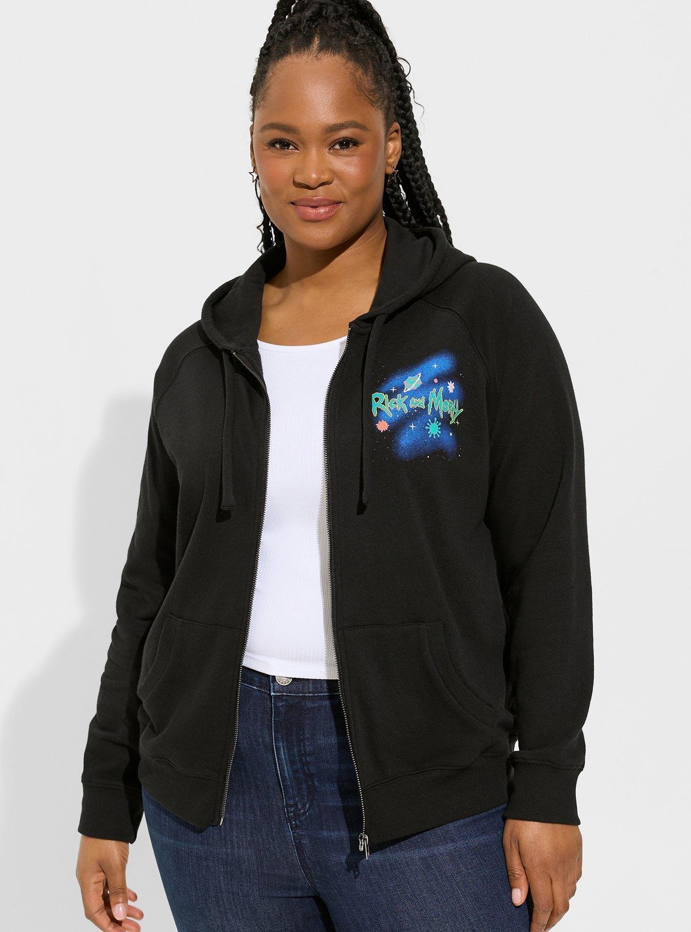 Plus Size Rick and Morty Cozy Fleece Zip Hoodie Torrid