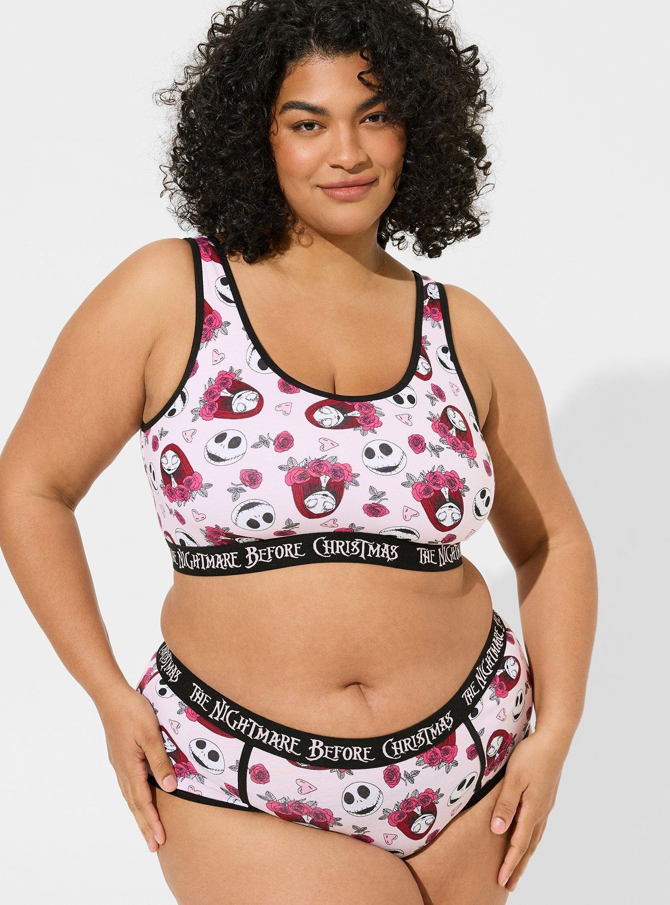 Plus Size - The Nightmare Before Christmas Scoop Neck Bralette