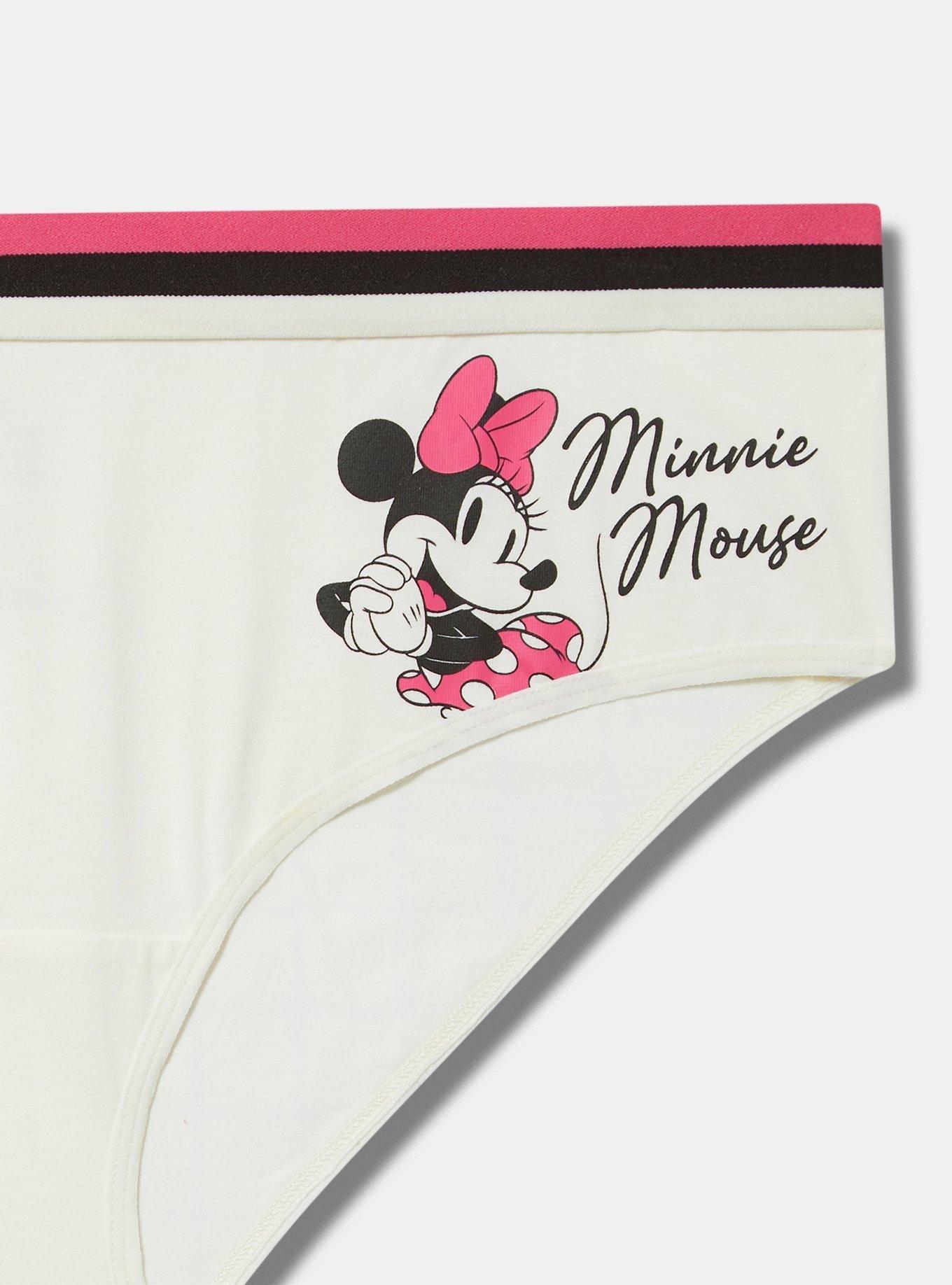 Plus Size - Disney Minnie Mouse Mid Rise Cotton Hipster Panty - Torrid
