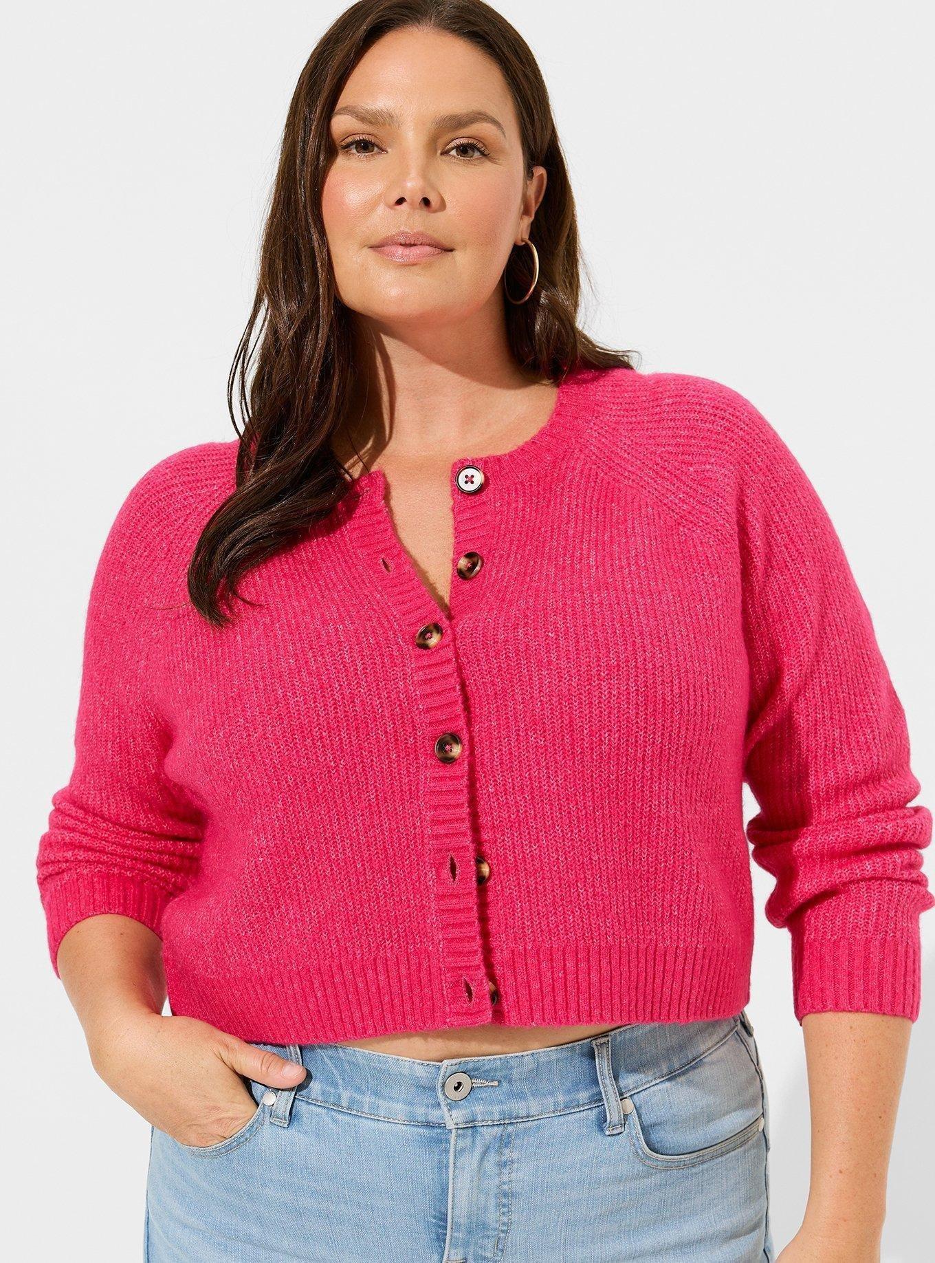 Vegan Cashmere Crop Cardigan Sweater