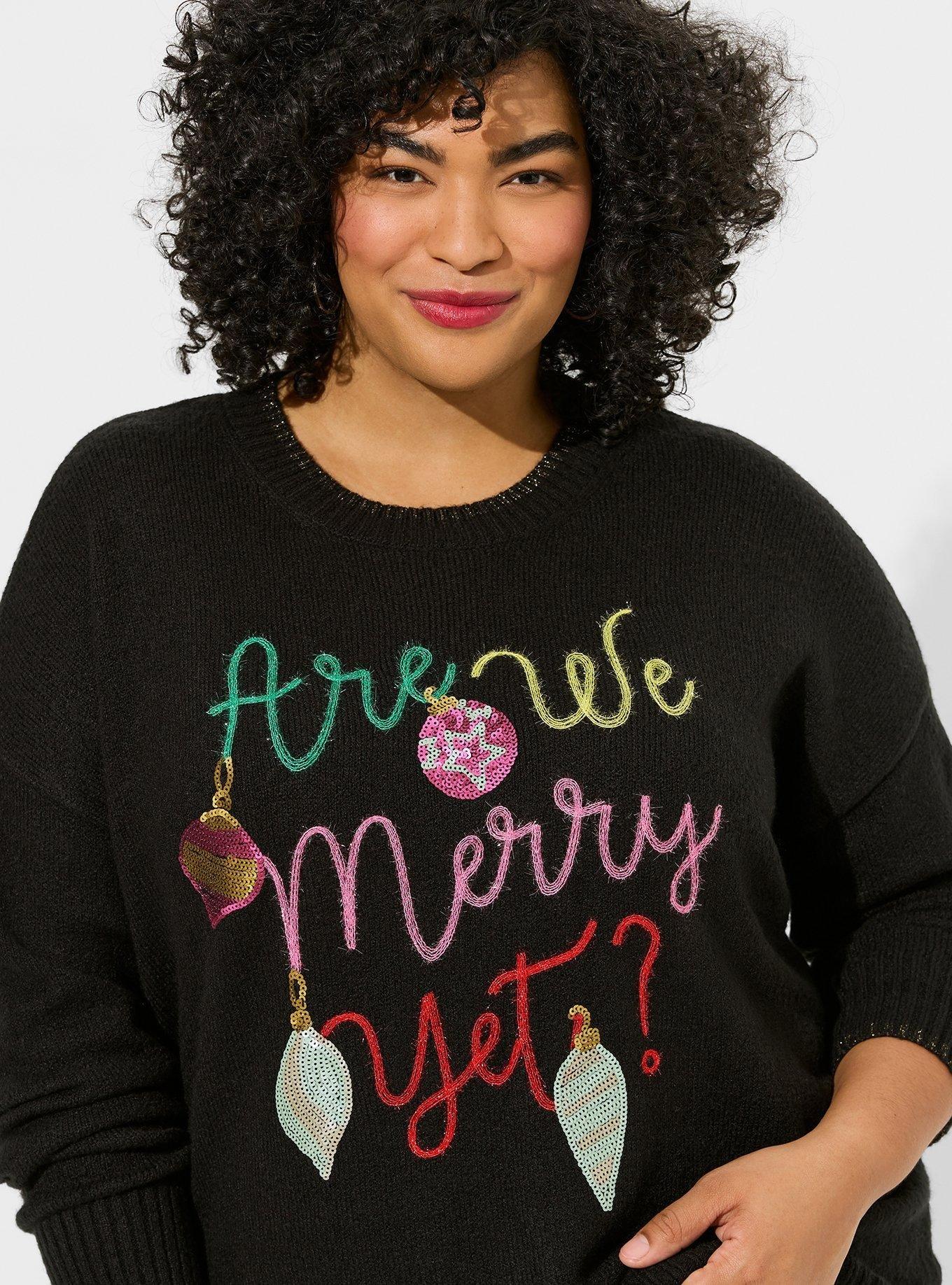 Merry Yet Pullover Crew Sweater