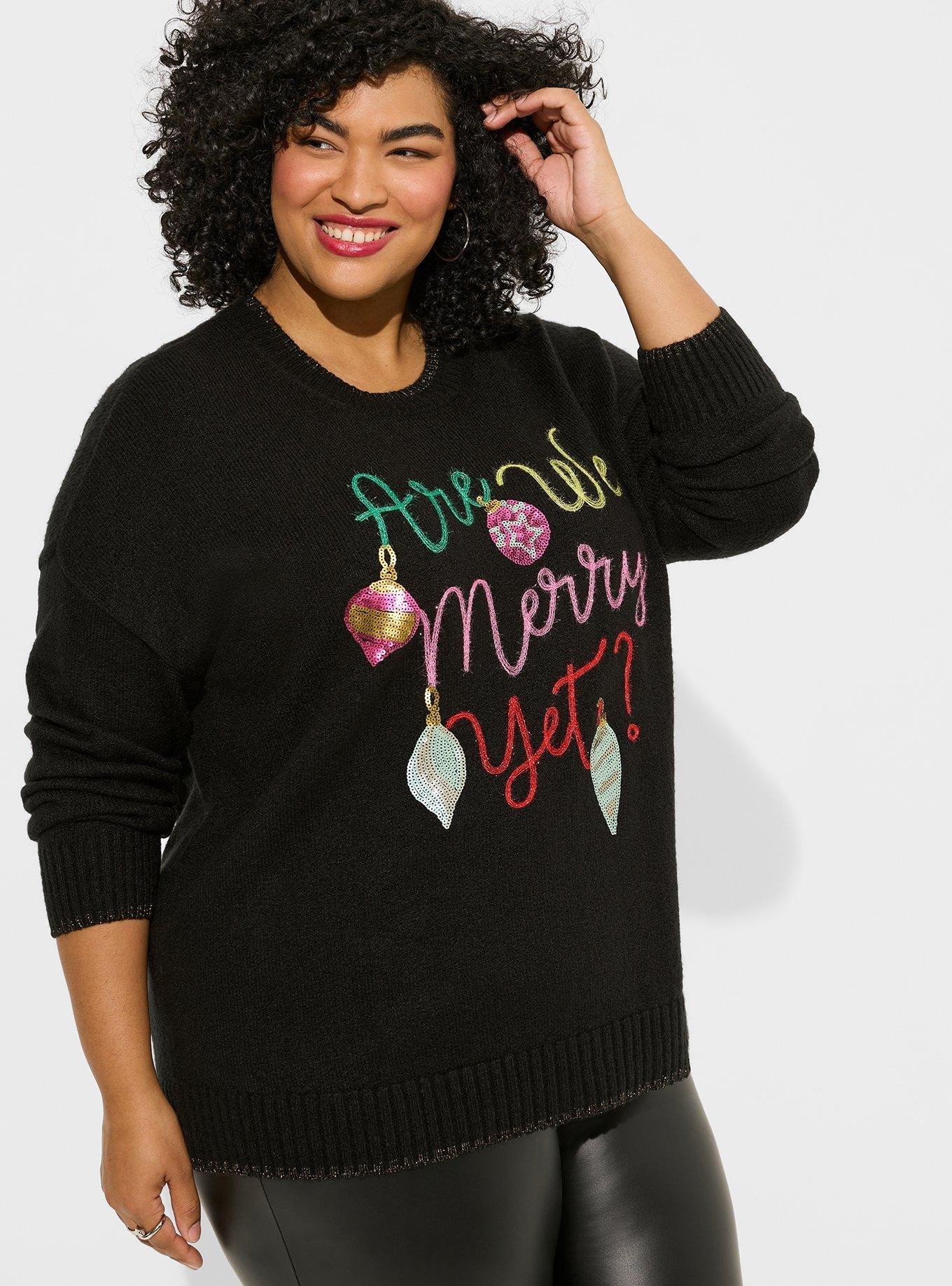 Merry Yet Pullover Crew Sweater