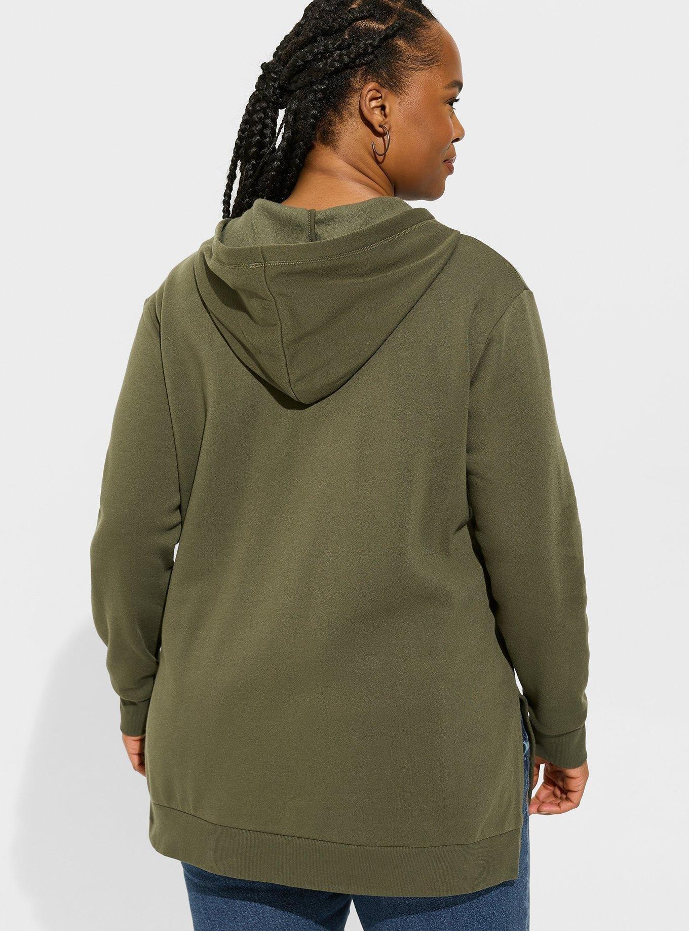 Cozy Fleece Side Zip Sweatshirt