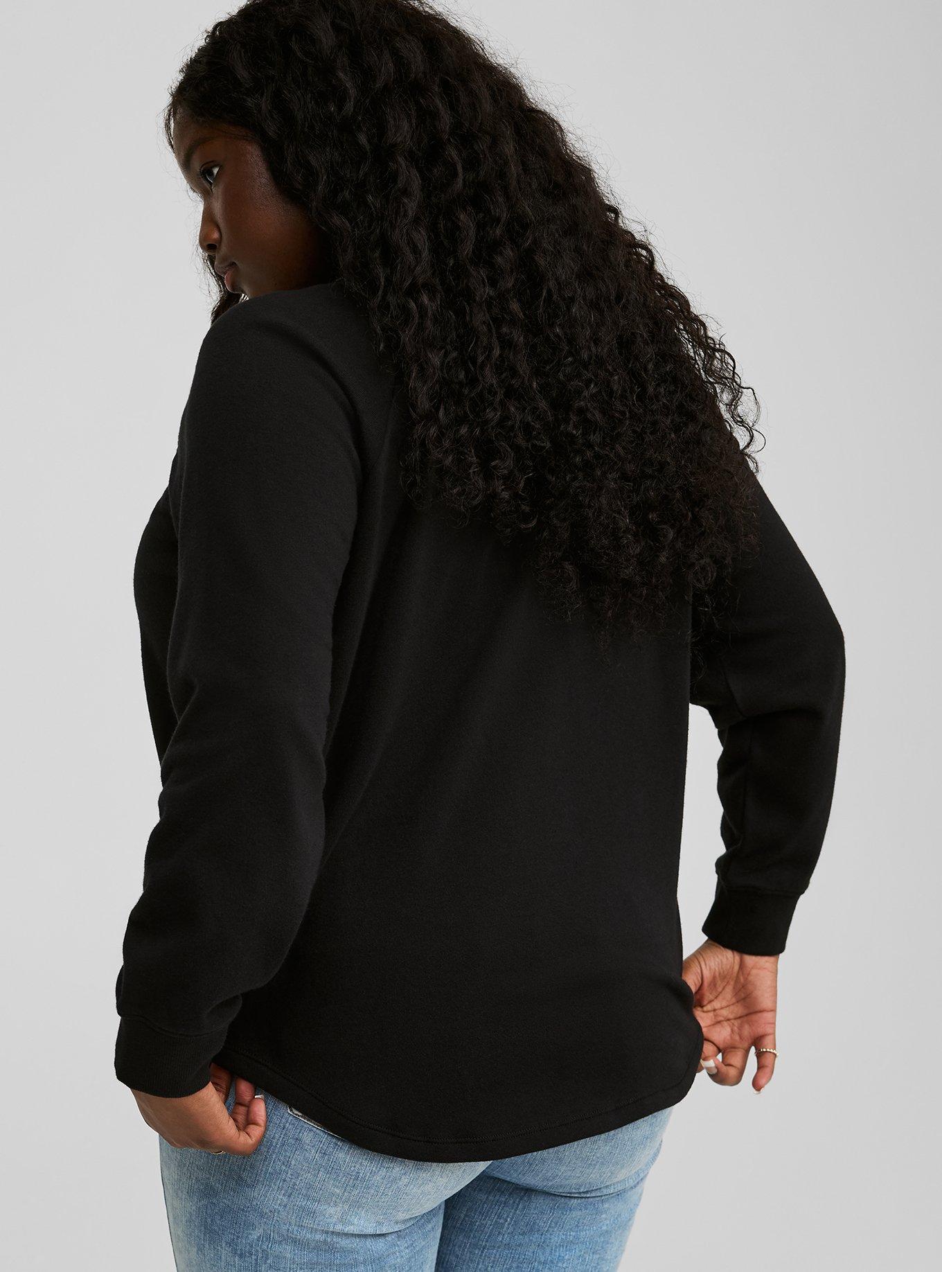 Cozy Fleece Henley Sweatshirt