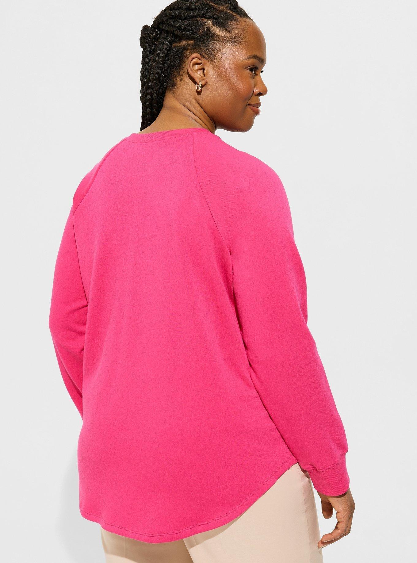 Plus Size Cozy Fleece Henley Sweatshirt Torrid