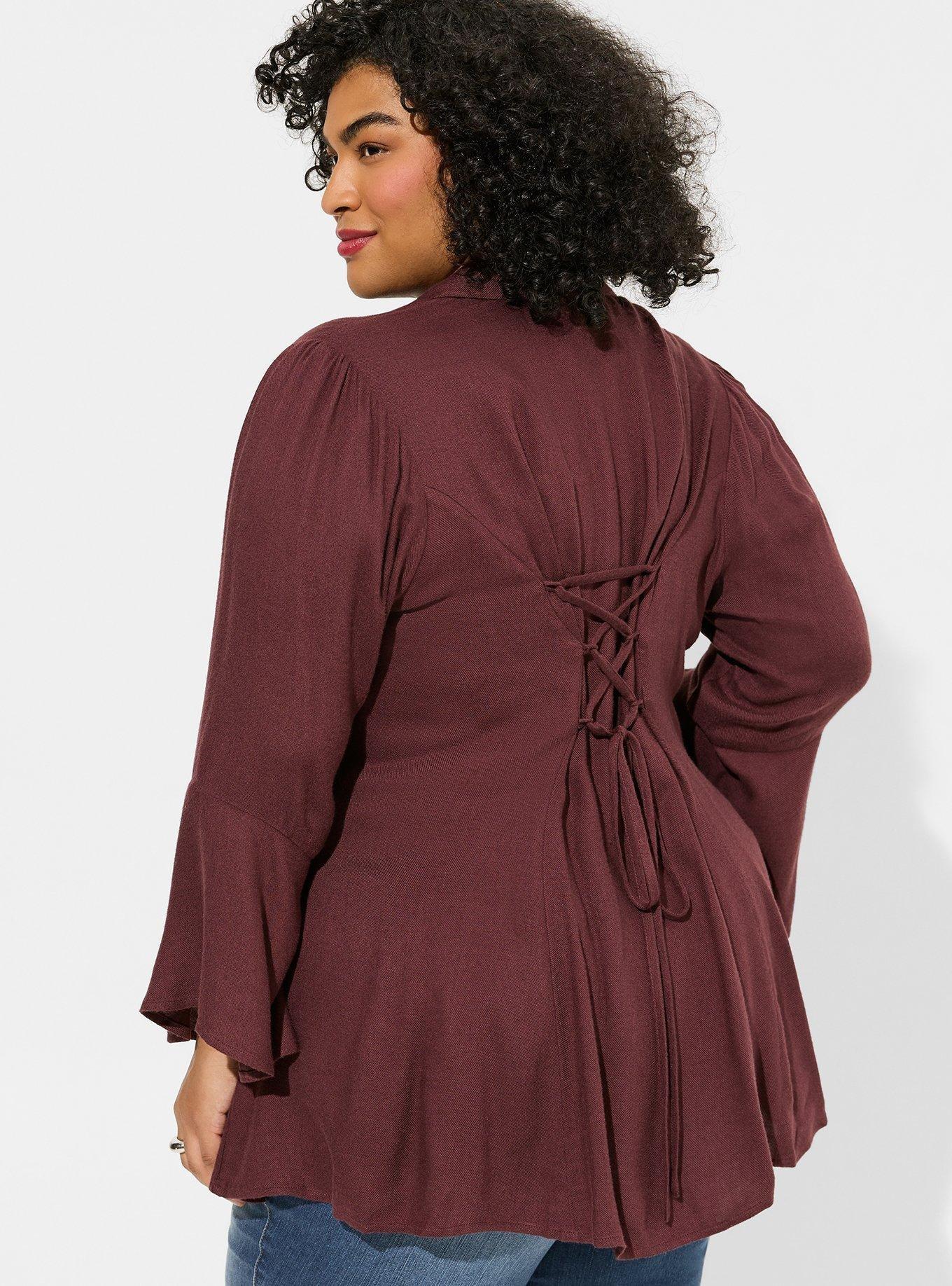 Fit & Flare Softest Flannel Acrylic Top