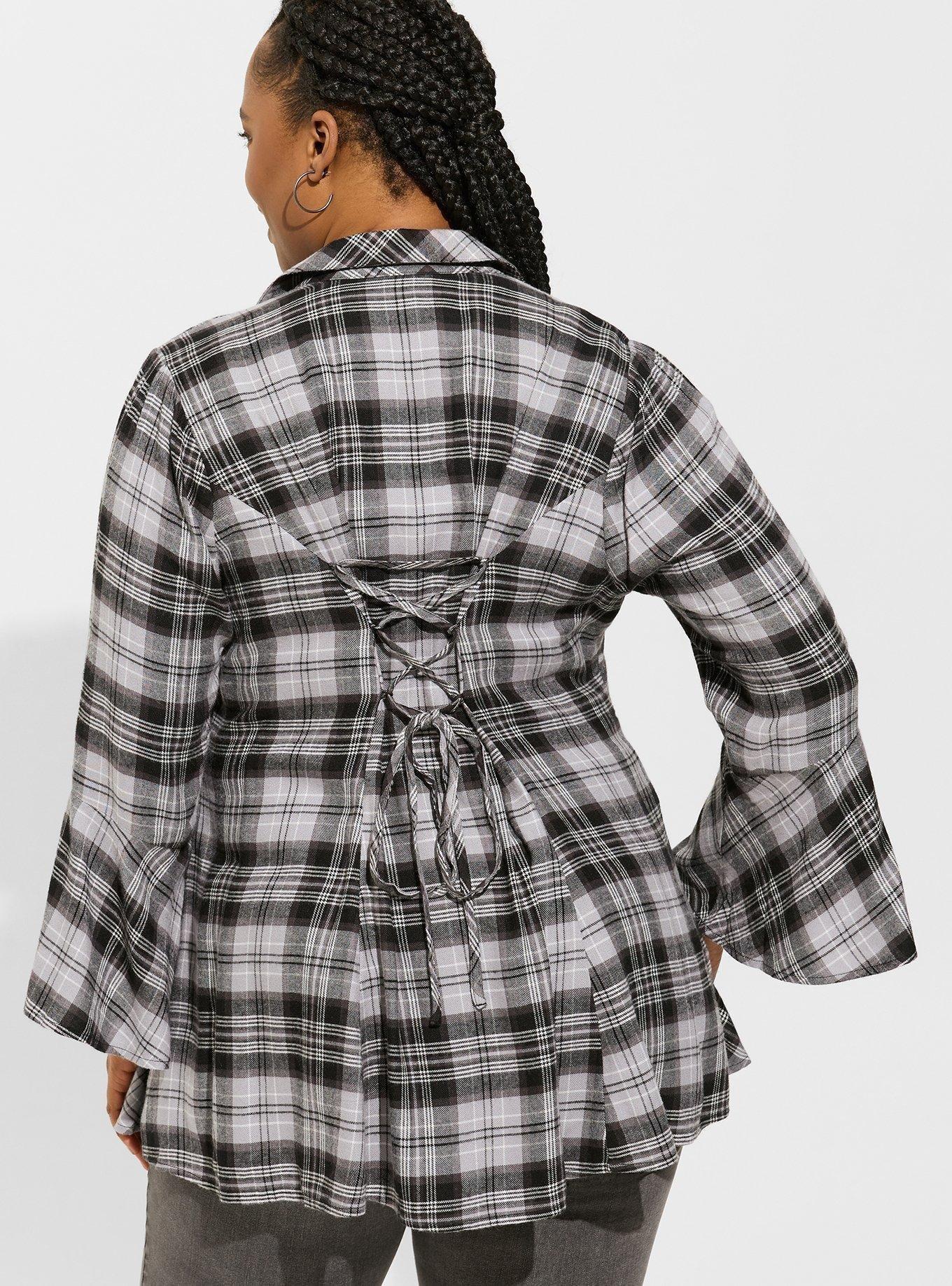 Fit & Flare Softest Flannel Acrylic Top